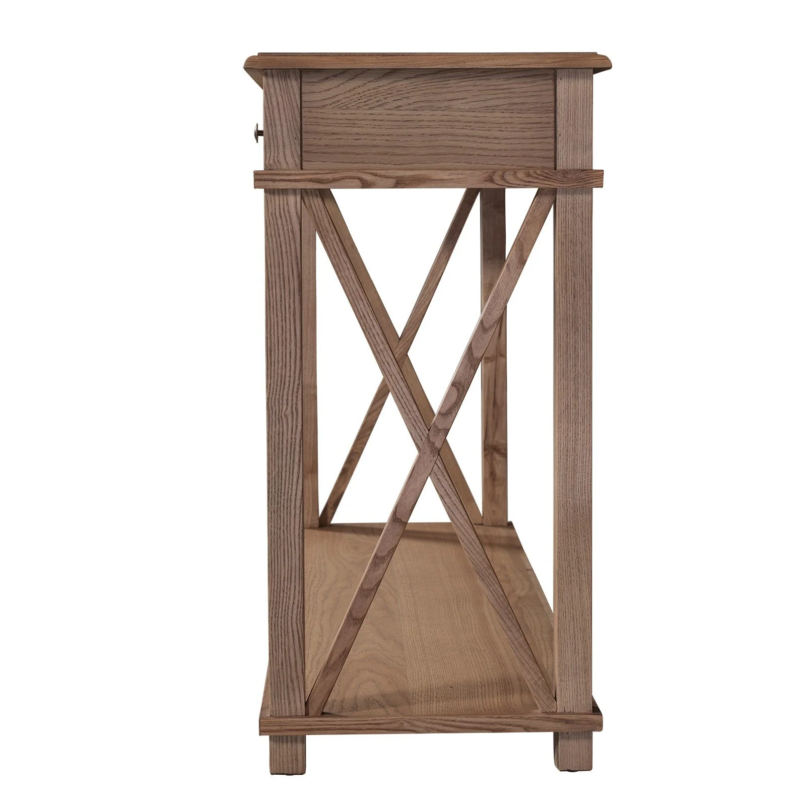 Hamptons Halifax Side Cross 3 Drawer Console Hall Table - Image 19