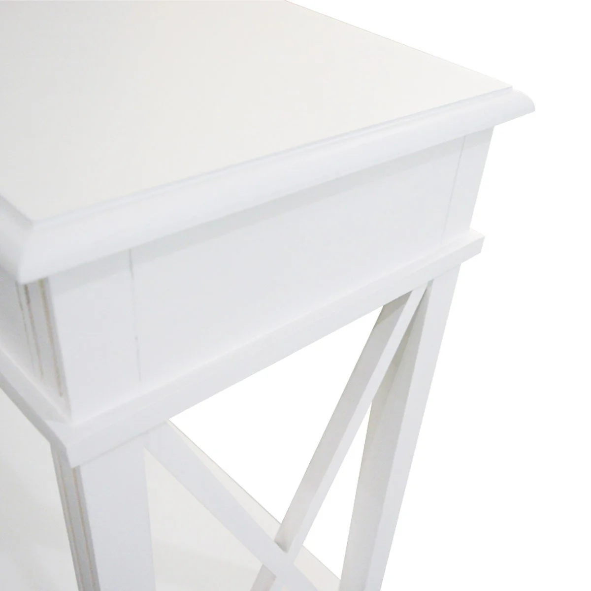 Hamptons Halifax Side Cross 3 Drawer Console Hall Table - Image 6