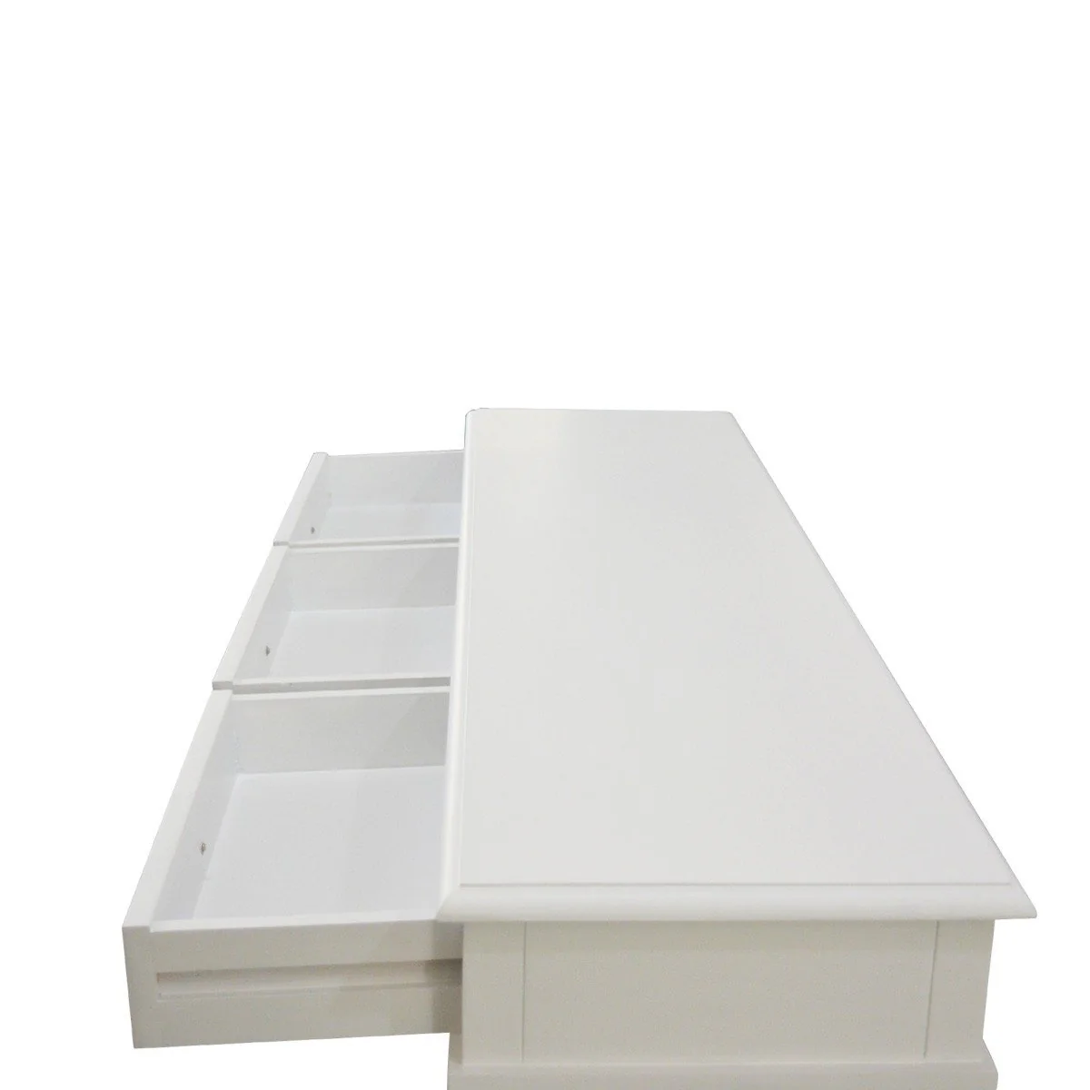 Hamptons Halifax Side Cross 3 Drawer Console Hall Table - Image 8