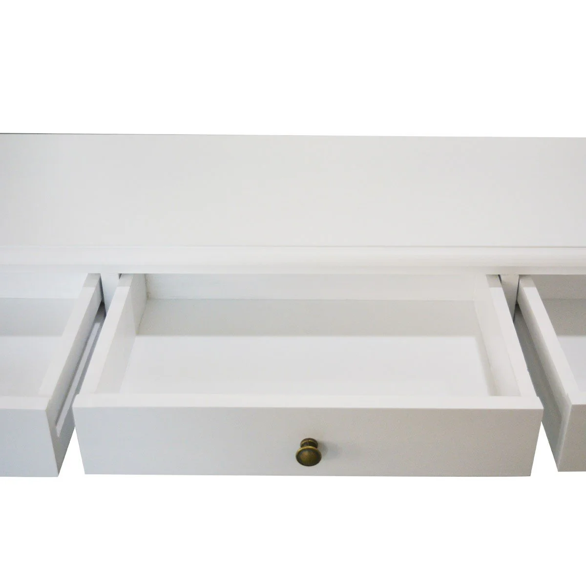 Hamptons Halifax Side Cross 3 Drawer Console Hall Table - Image 9