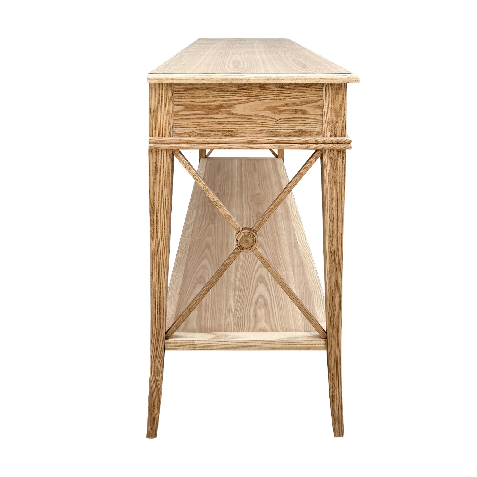 Hamptons Halifax Side Cross 3 Drawers Console Hall Table - Image 15