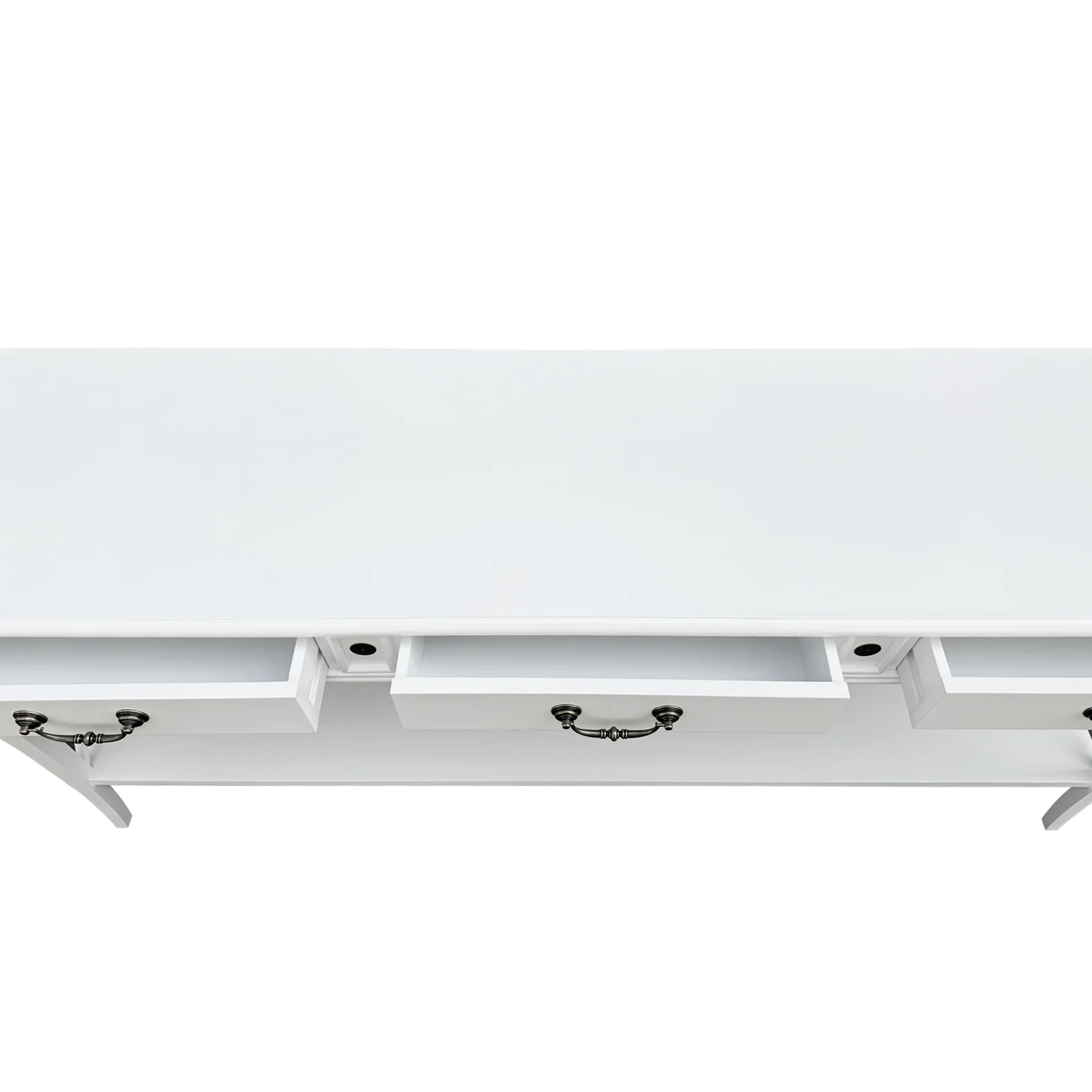 Hamptons Halifax Side Cross 3 Drawers Console Hall Table - Image 41