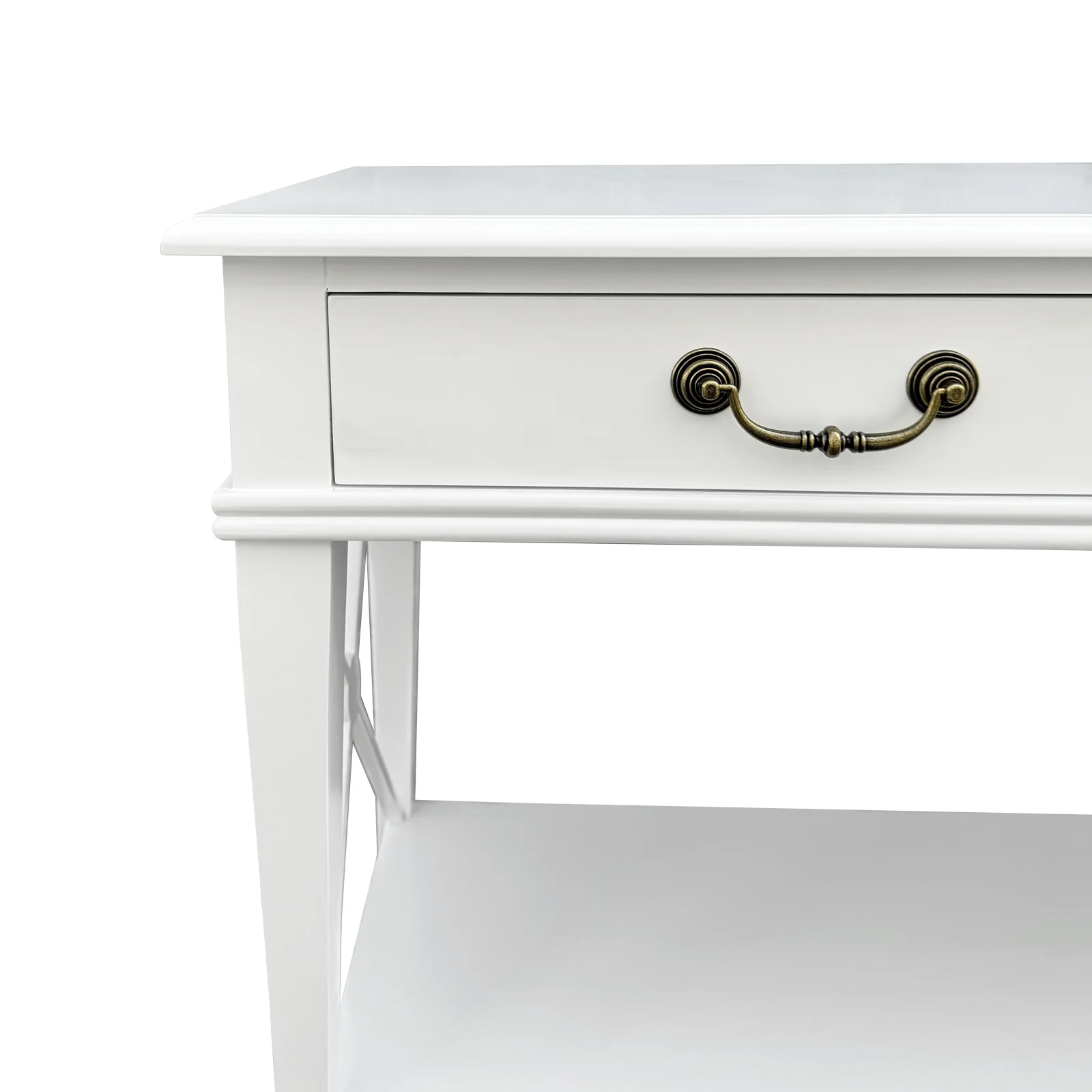 Hamptons Halifax Side Cross 3 Drawers Console Hall Table - Image 45