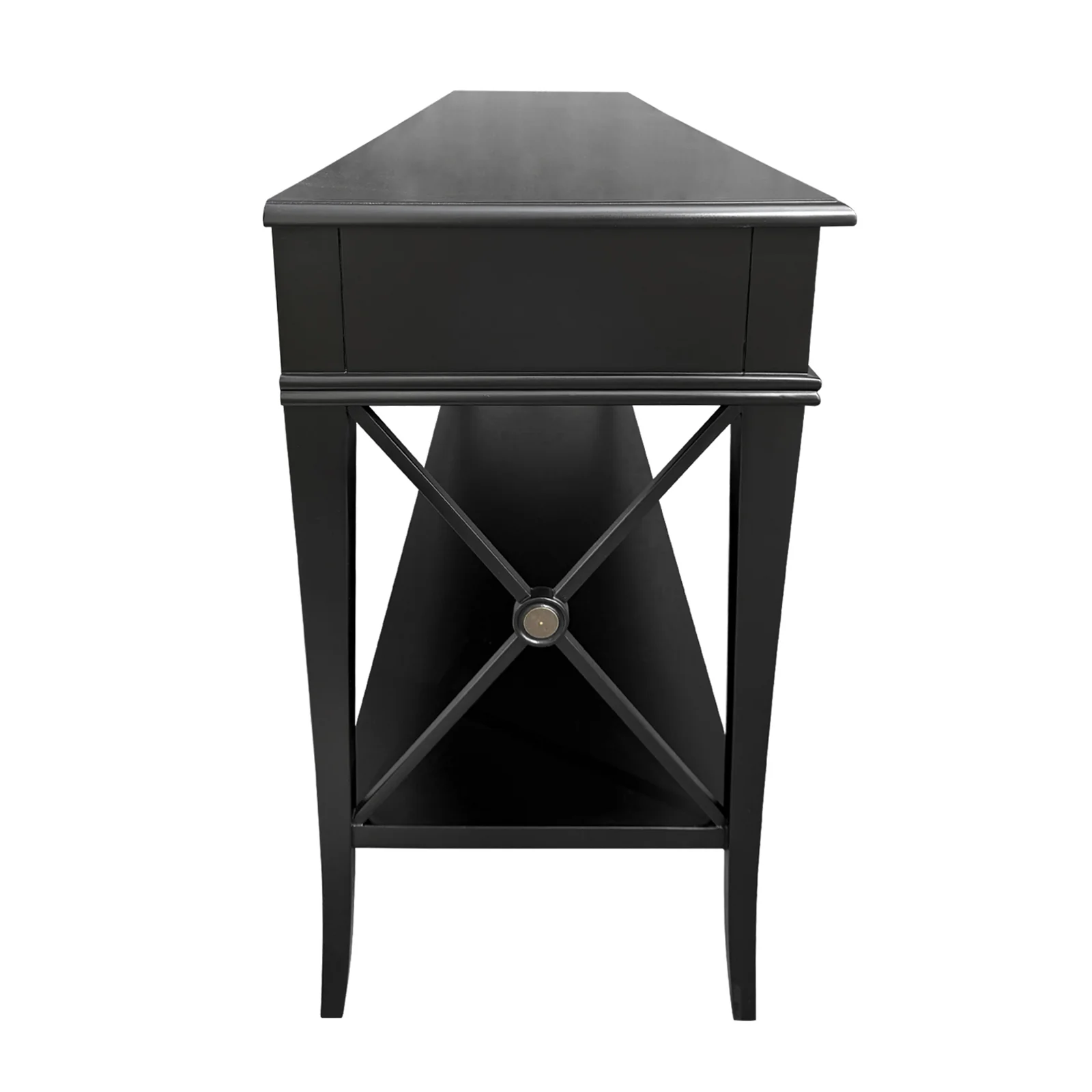 Hamptons Halifax Side Cross 3 Drawers Console Hall Table - Image 5