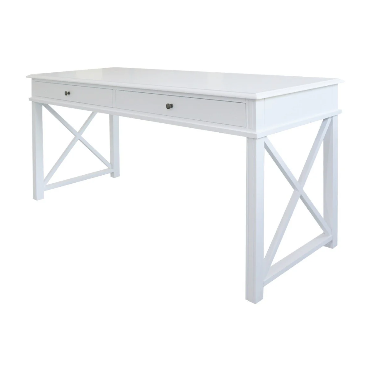 Hamptons Halifax Side Cross Console Hall Table / Study Desk - Image 15