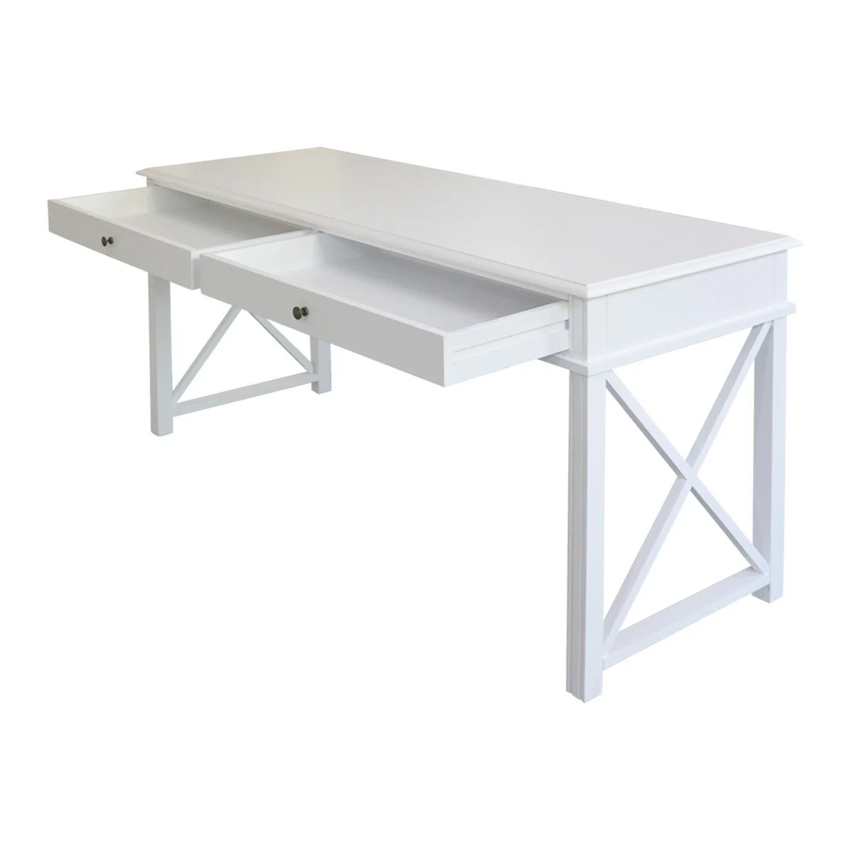Hamptons Halifax Side Cross Console Hall Table / Study Desk - Image 16