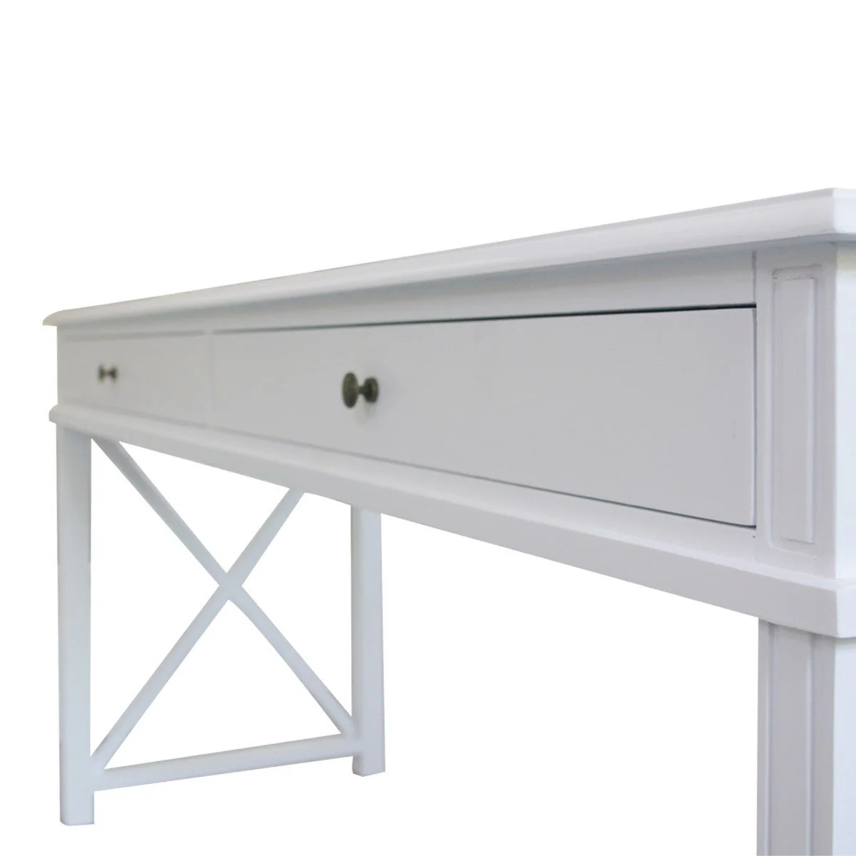 Hamptons Halifax Side Cross Console Hall Table / Study Desk - Image 18