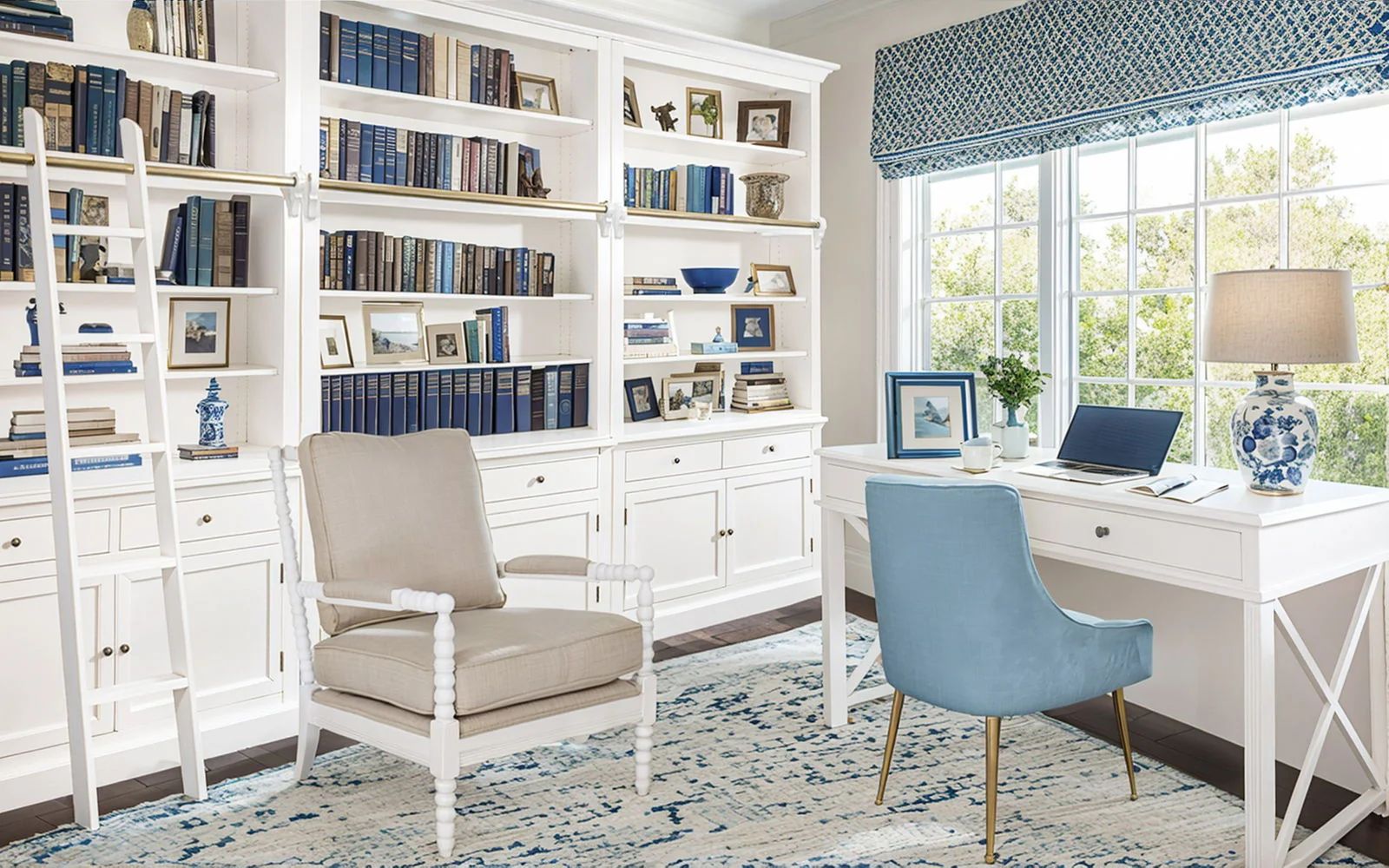 Hamptons Halifax Side Cross Console Hall Table / Study Desk - Image 24
