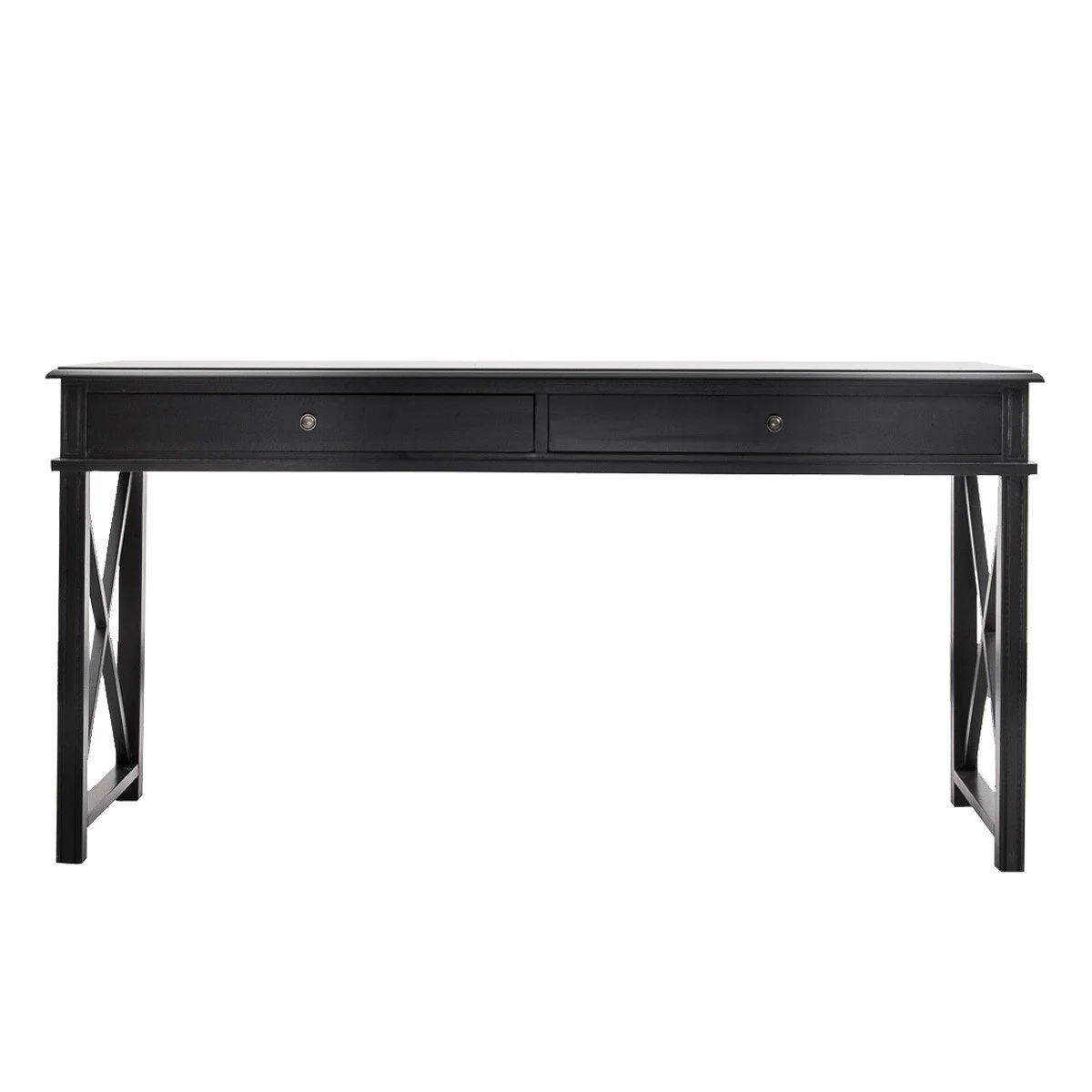 Hamptons Halifax Side Cross Console Hall Table / Study Desk - Image 25