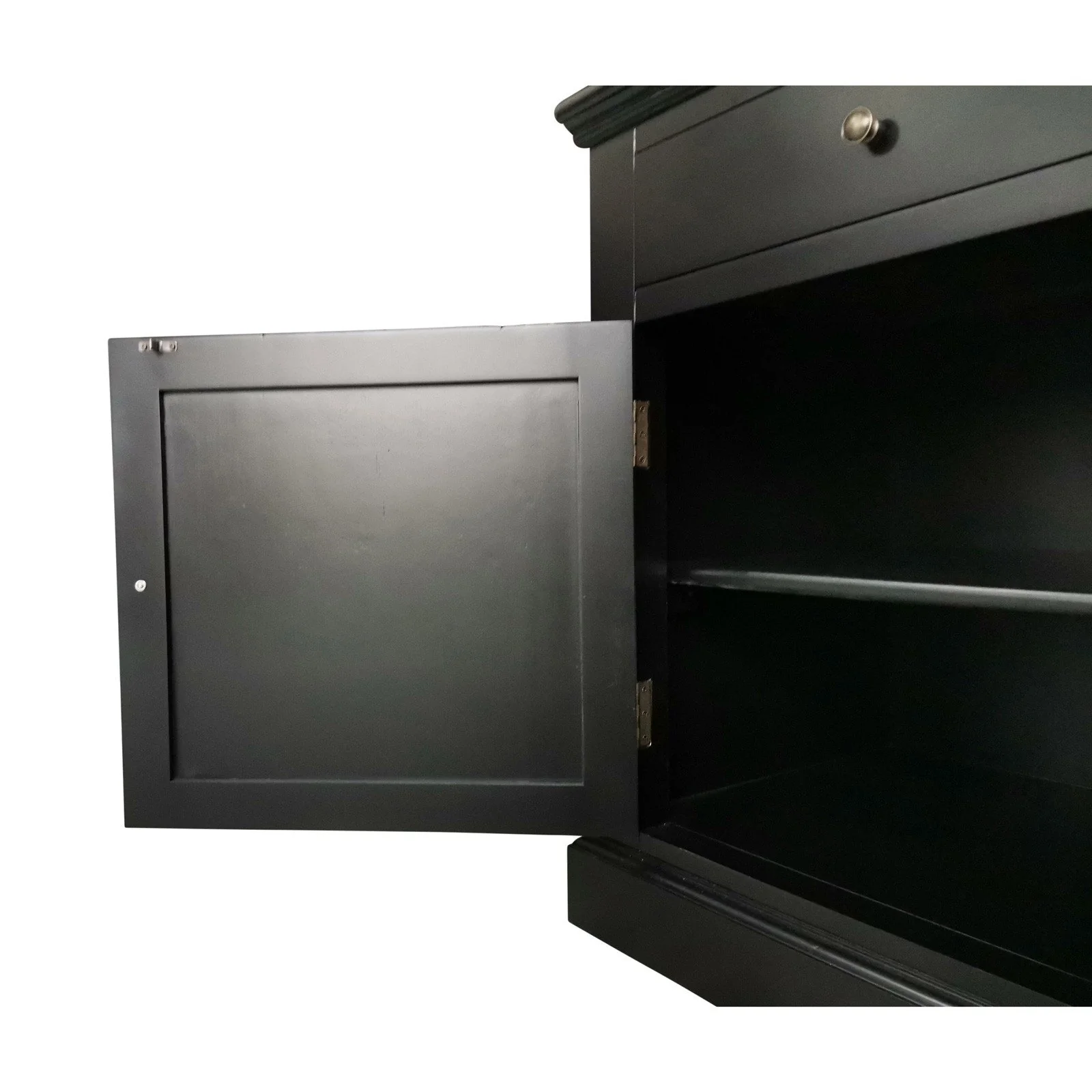 Hamptons Halifax Single Hutch Open Bookcase Buffet with Ladder - Image 10