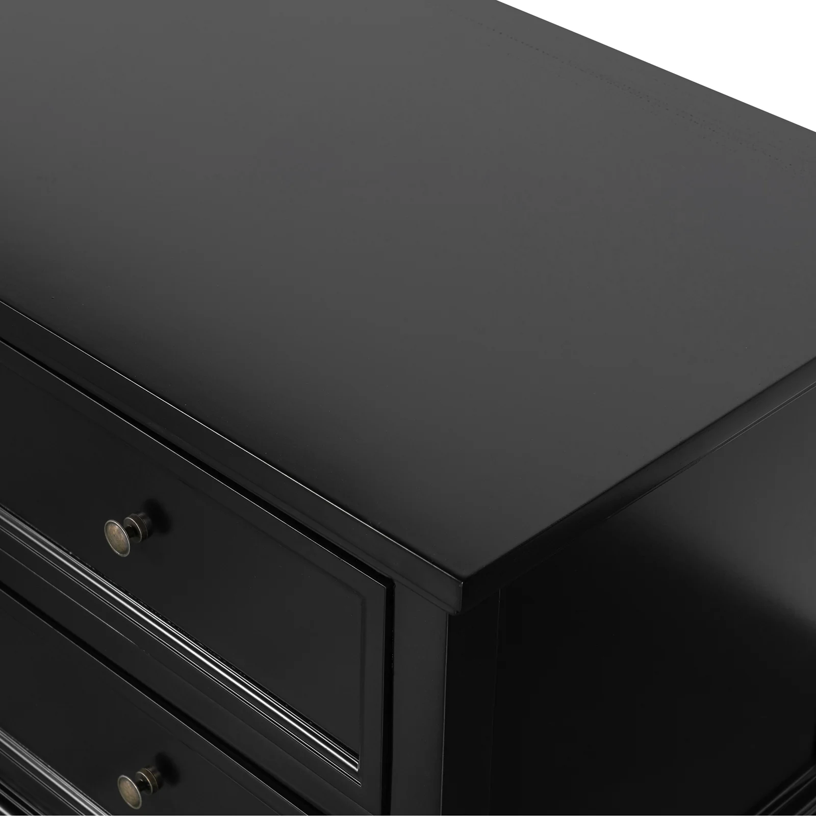 Hamptons Halifax TV Entertainment Unit with 4 Drawers Glass Doors Storage 180cm - Image 7