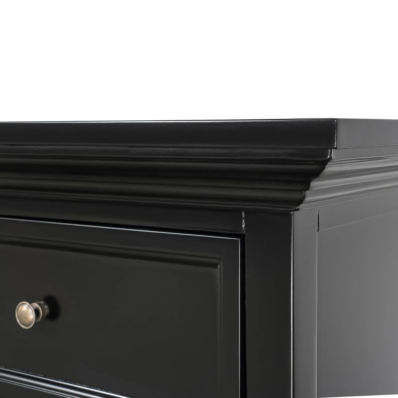 Hamptons Halifax TV Entertainment Unit with 4 Drawers Glass Doors Storage 180cm - Image 8