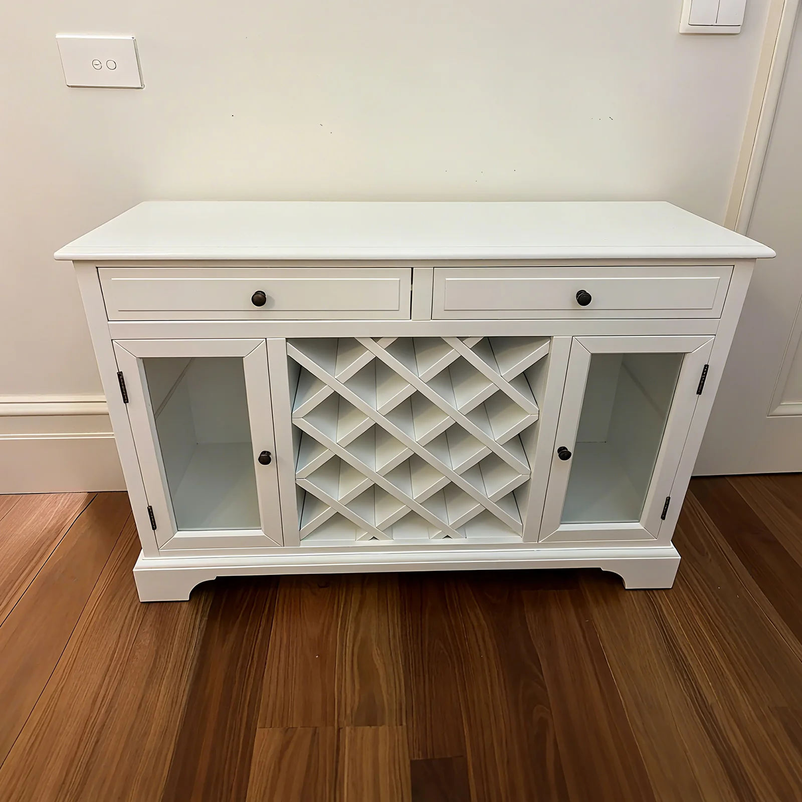 Hamptons Halifax Wine Rack Buffet Sideboard Cabinet - Image 14