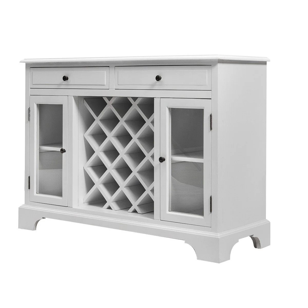 Hamptons Halifax Wine Rack Buffet Sideboard Cabinet - Image 4