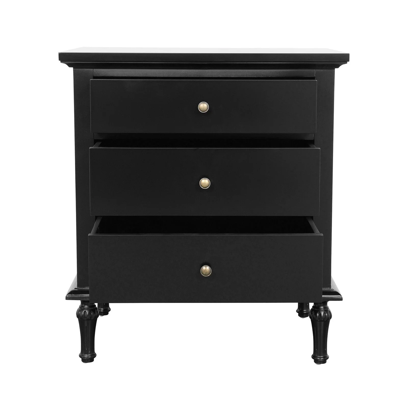 Hamptons Heritage 3 Drawer Bedside Lamp Table - Image 13