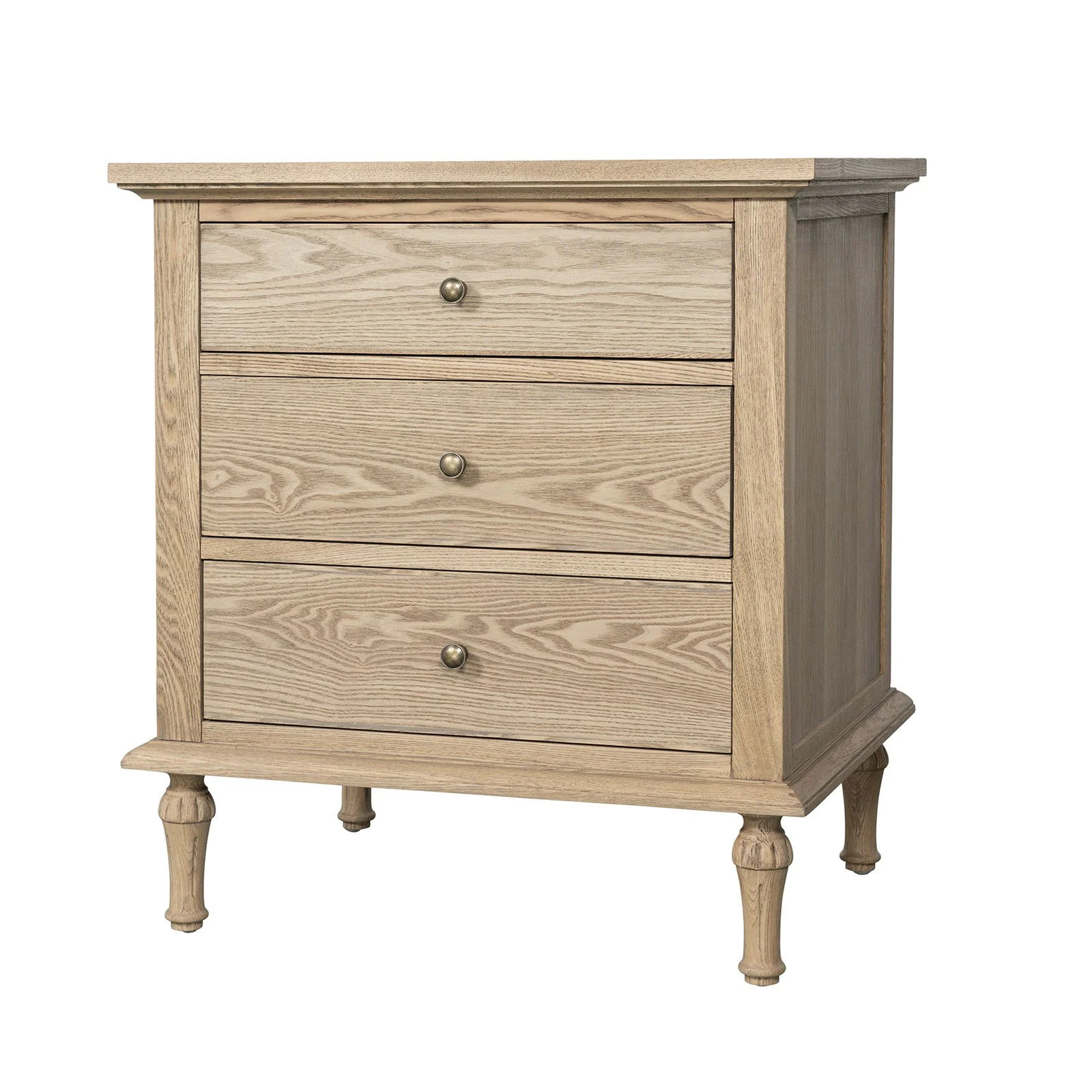 Hamptons Heritage 3 Drawer Bedside Lamp Table - Image 19