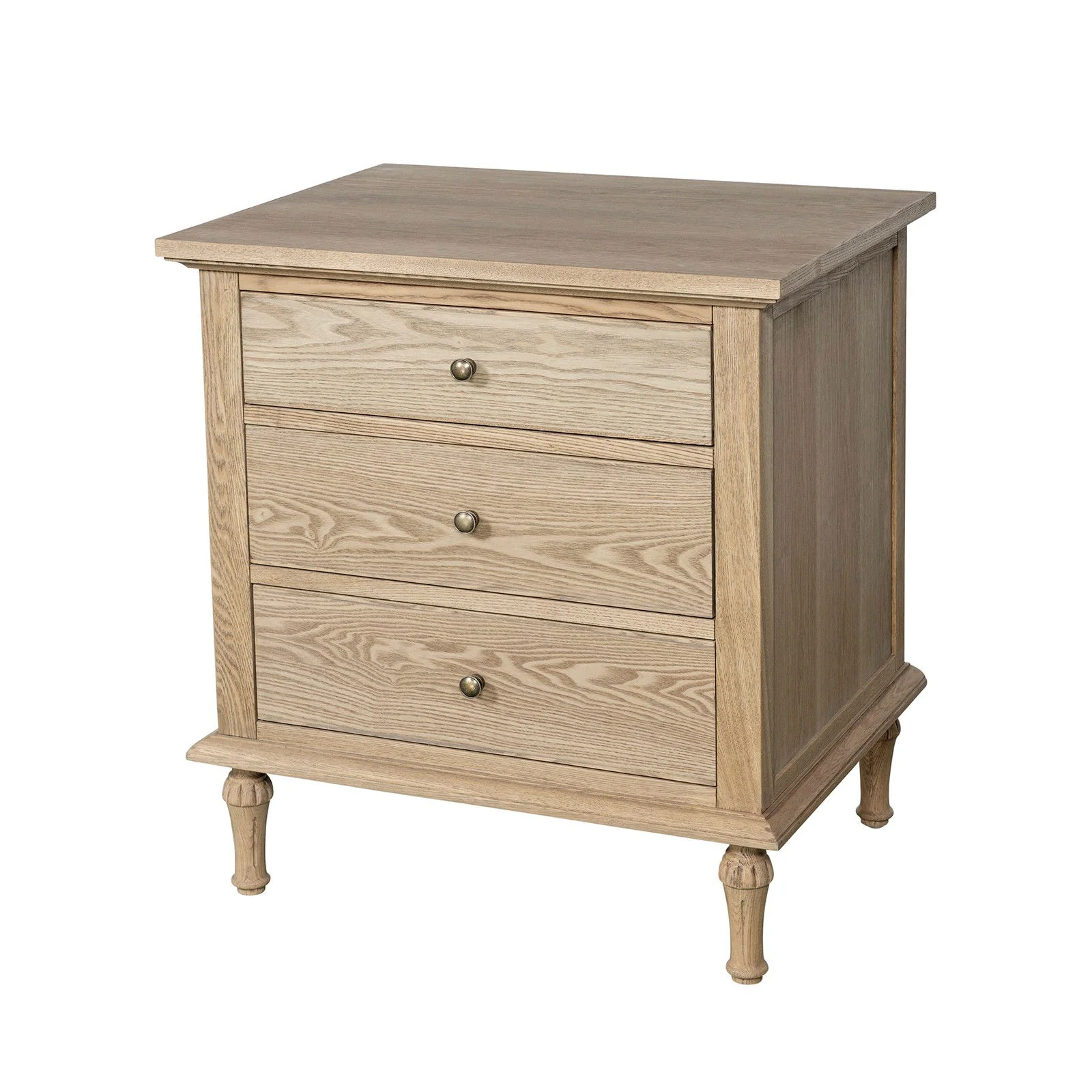 Hamptons Heritage 3 Drawer Bedside Lamp Table - Image 29