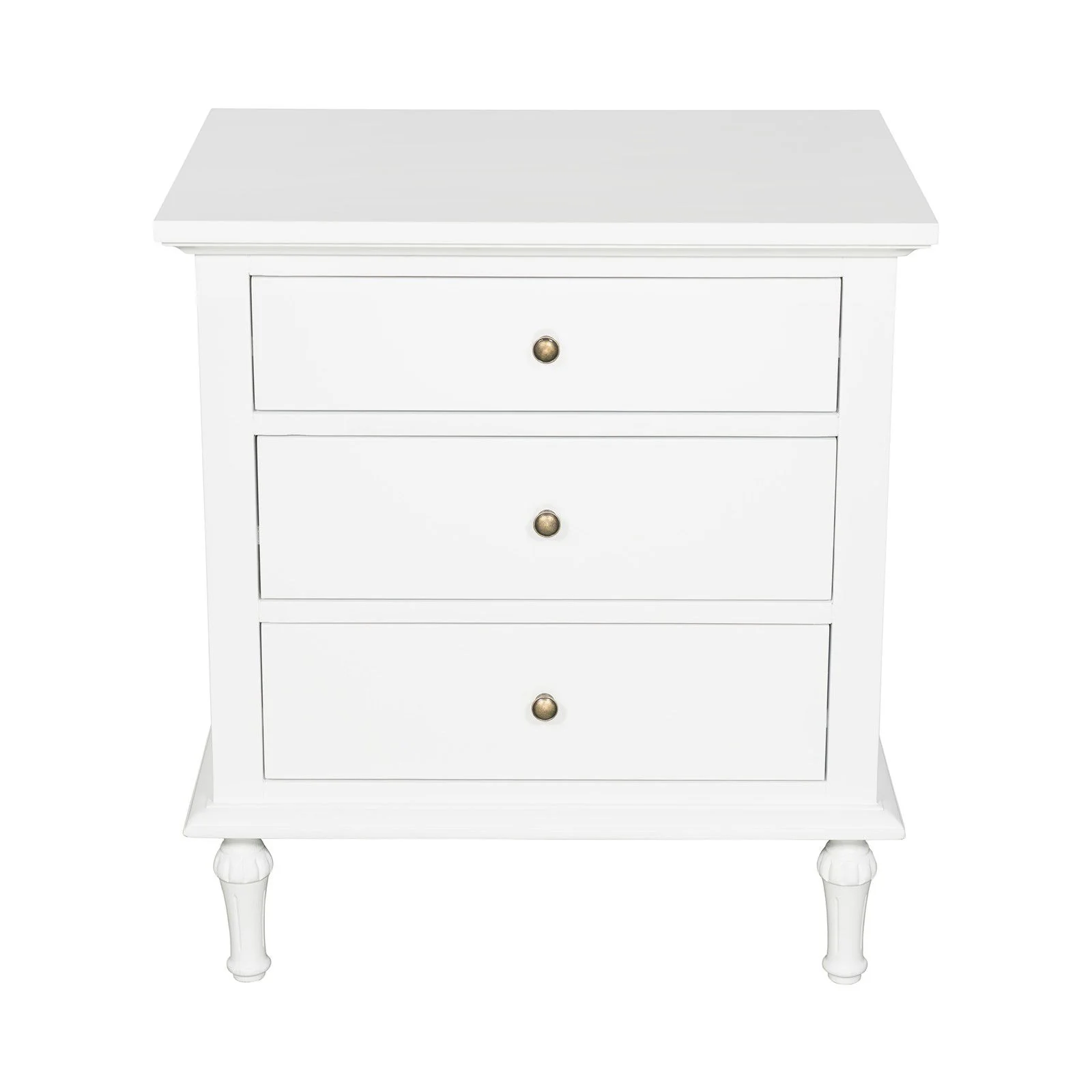 Hamptons Heritage 3 Drawer Bedside Lamp Table - Image 32