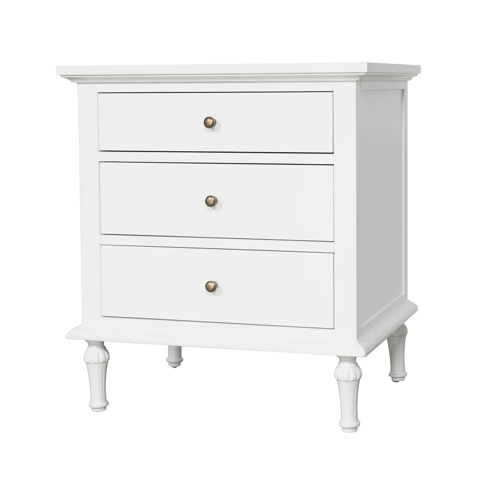 Hamptons Heritage 3 Drawer Bedside Lamp Table - Image 33