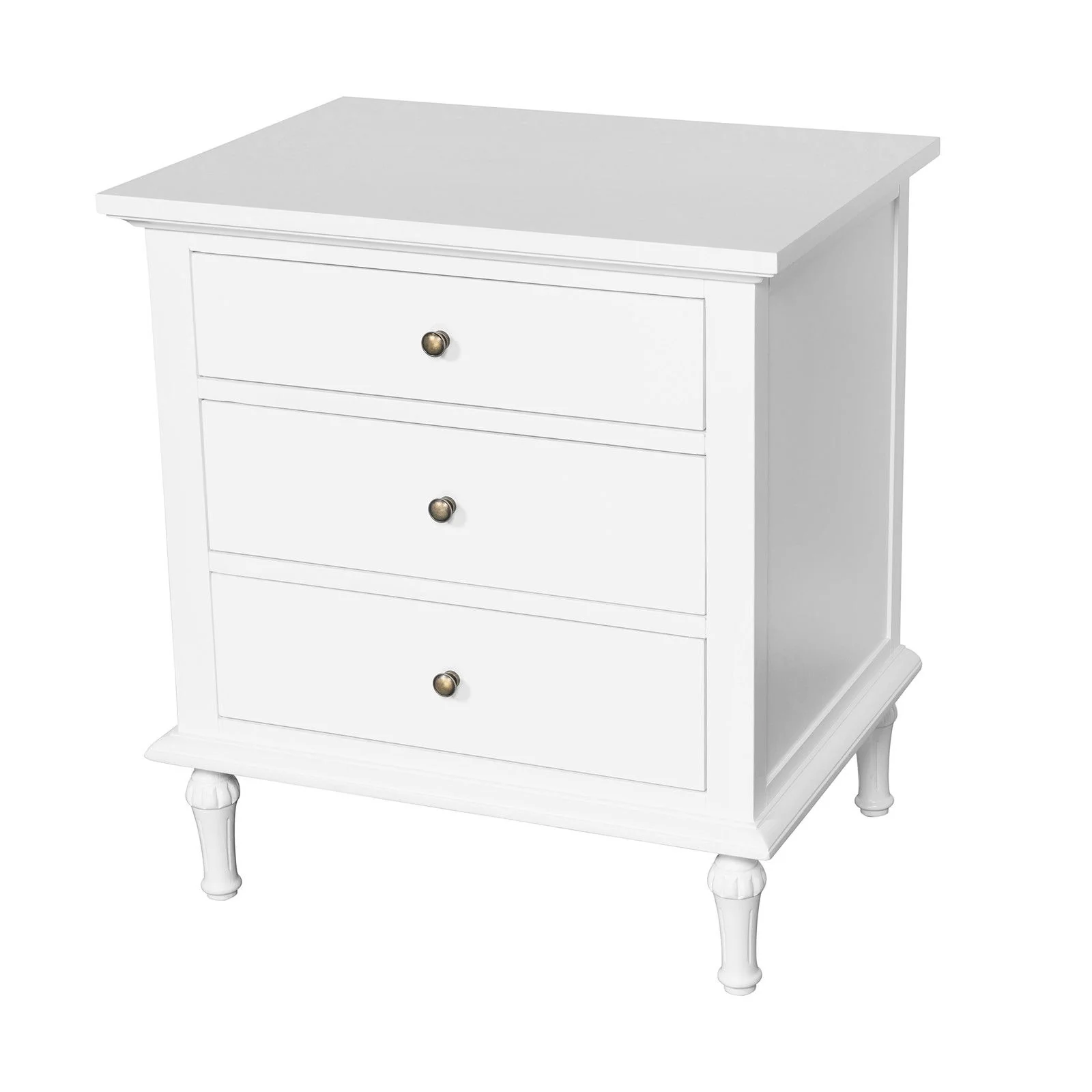 Hamptons Heritage 3 Drawer Bedside Lamp Table - Image 34
