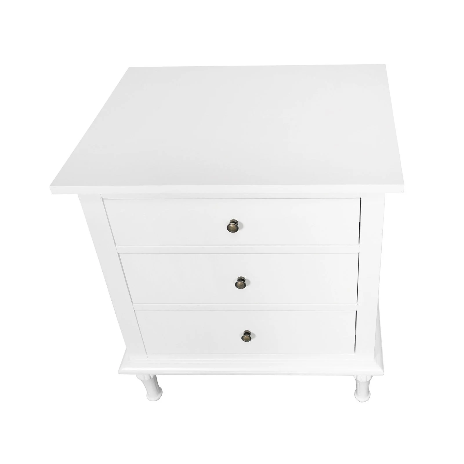 Hamptons Heritage 3 Drawer Bedside Lamp Table - Image 35