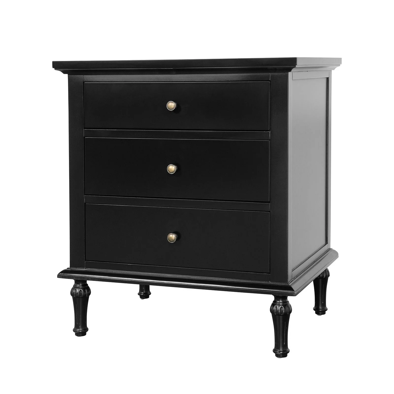 Hamptons Heritage 3 Drawer Bedside Lamp Table - Image 4