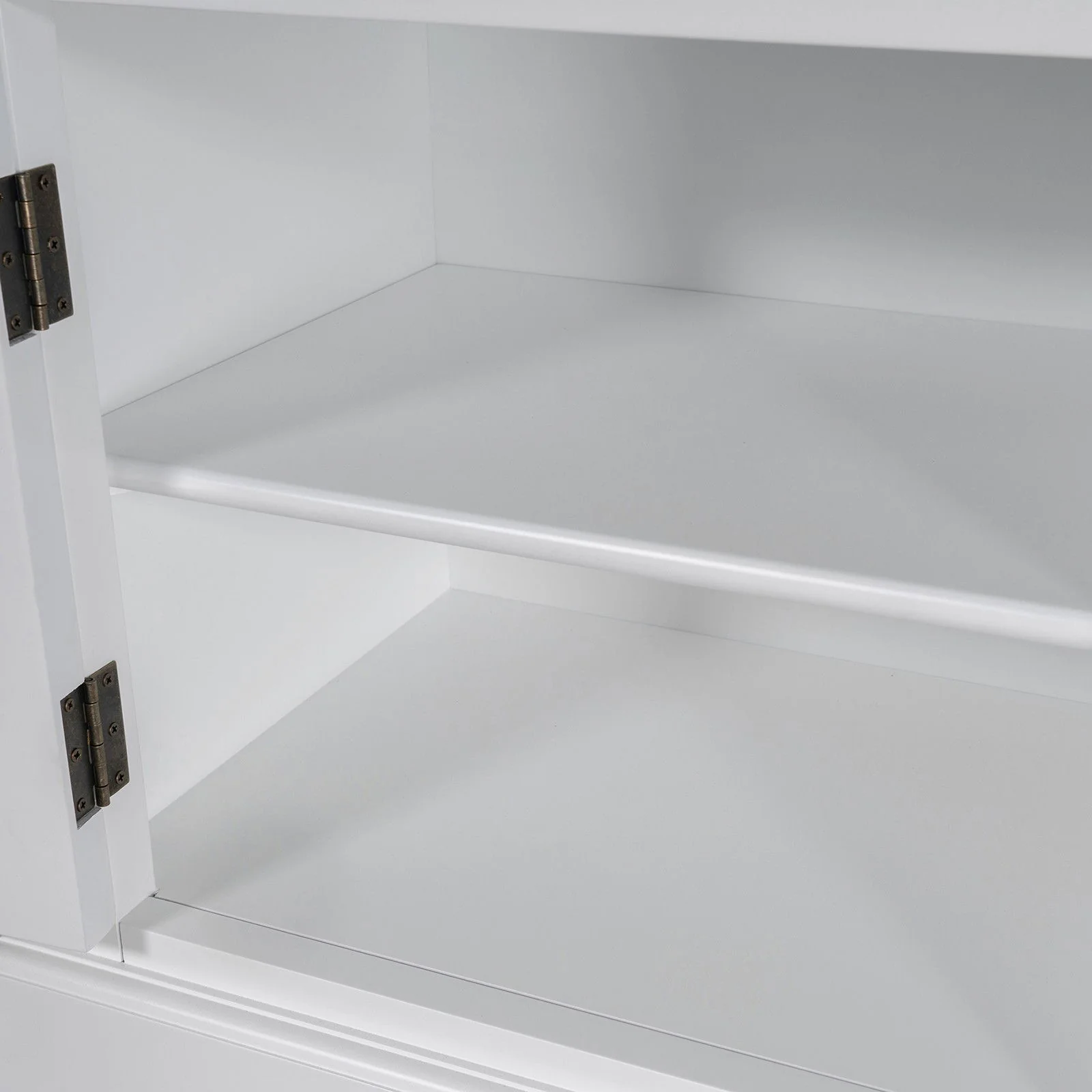Hamptons Library Display Bookcase Cabinet with 2 Drawer - Image 11