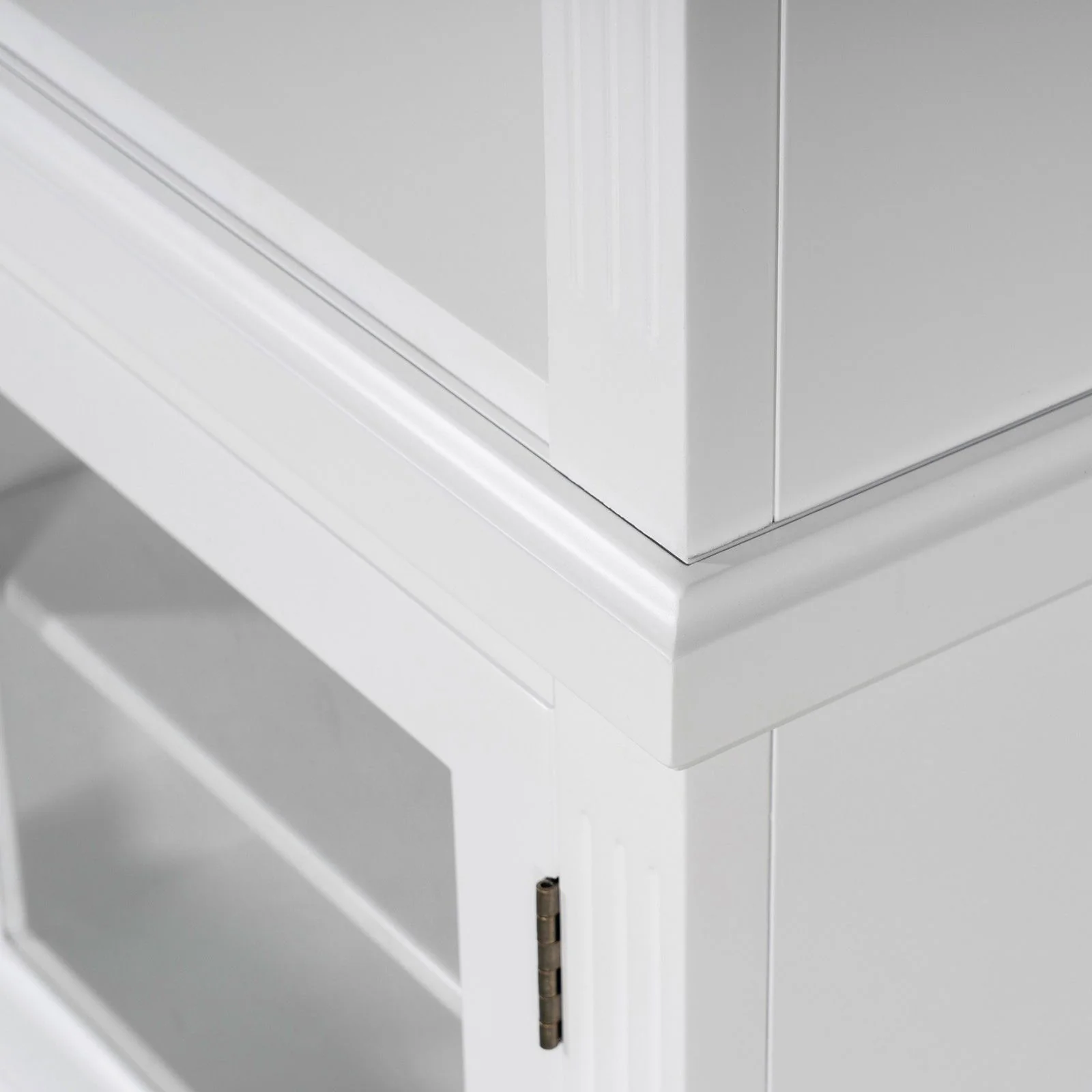 Hamptons Library Display Bookcase Cabinet with 2 Drawer - Image 9
