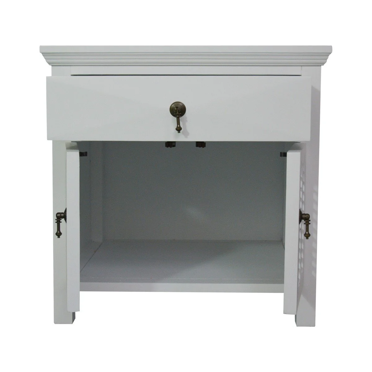 Hamptons Louvre 1 Drawer Bedside Table - Image 3