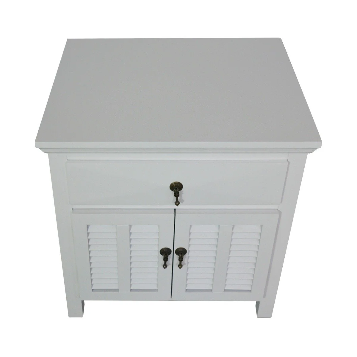 Hamptons Louvre 1 Drawer Bedside Table - Image 4