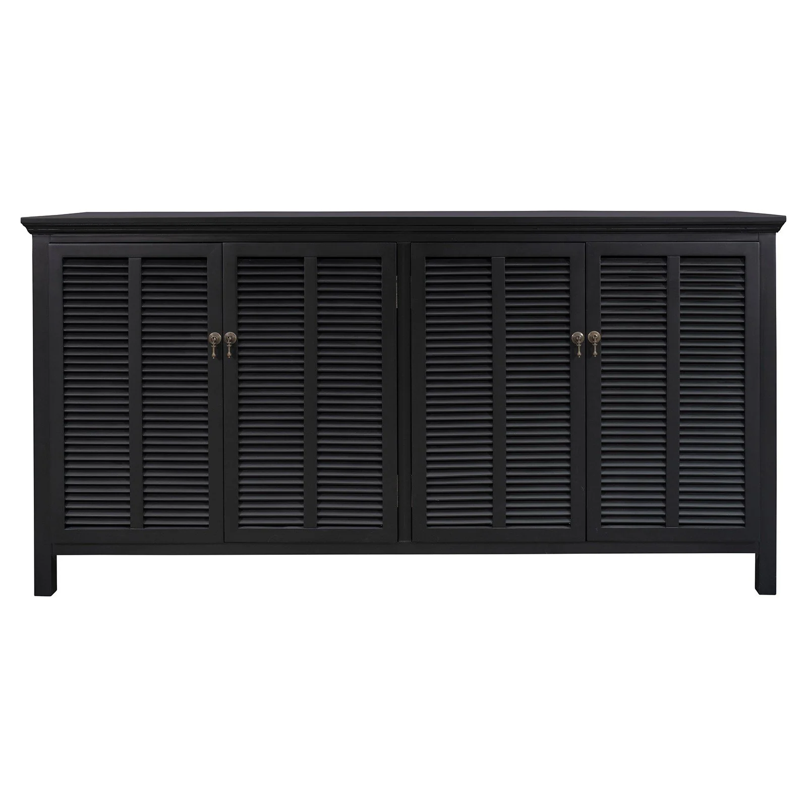 Hamptons Louvre 4 Door Hallway Sideboard Buffet Cabinet - Image 16