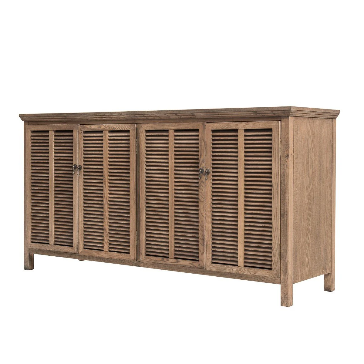 Hamptons Louvre 4 Door Hallway Sideboard Buffet Cabinet - Image 30