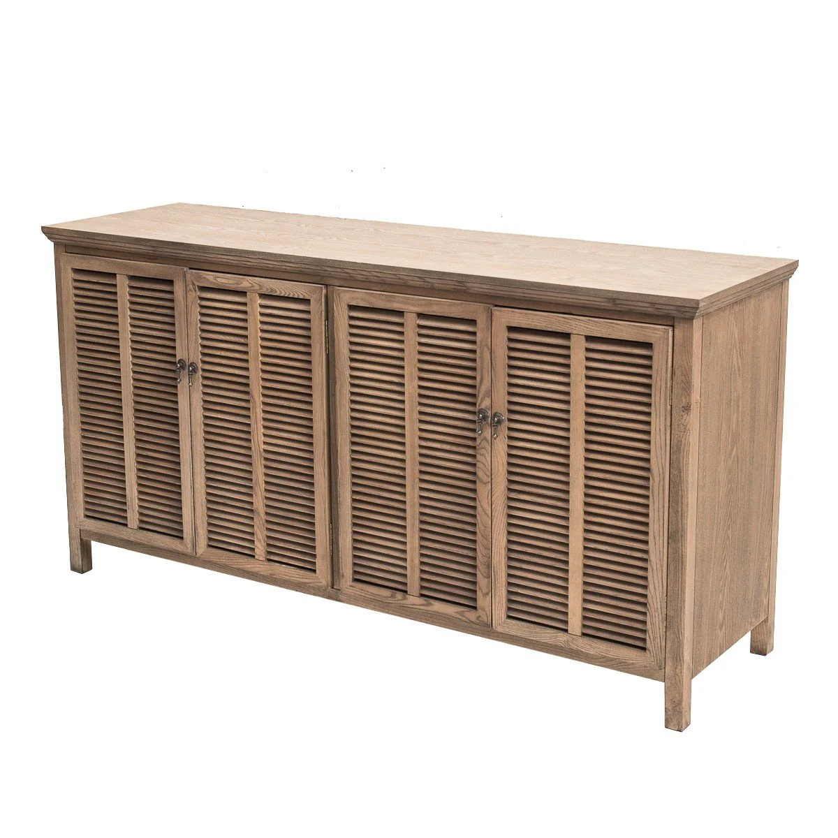 Hamptons Louvre 4 Door Hallway Sideboard Buffet Cabinet - Image 32