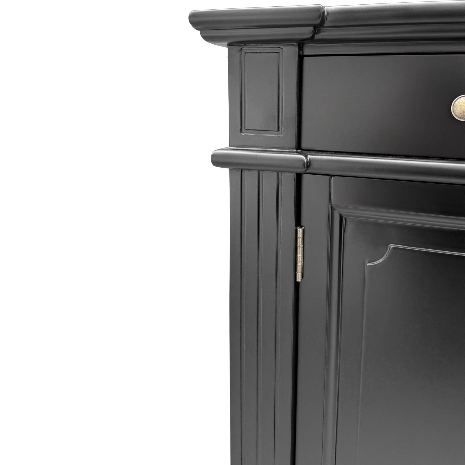 Harbourline Classic Hamptons Panelled Sideboard Buffet & Console Cabinet with 4 Doors & 2 Drawers - Image 15