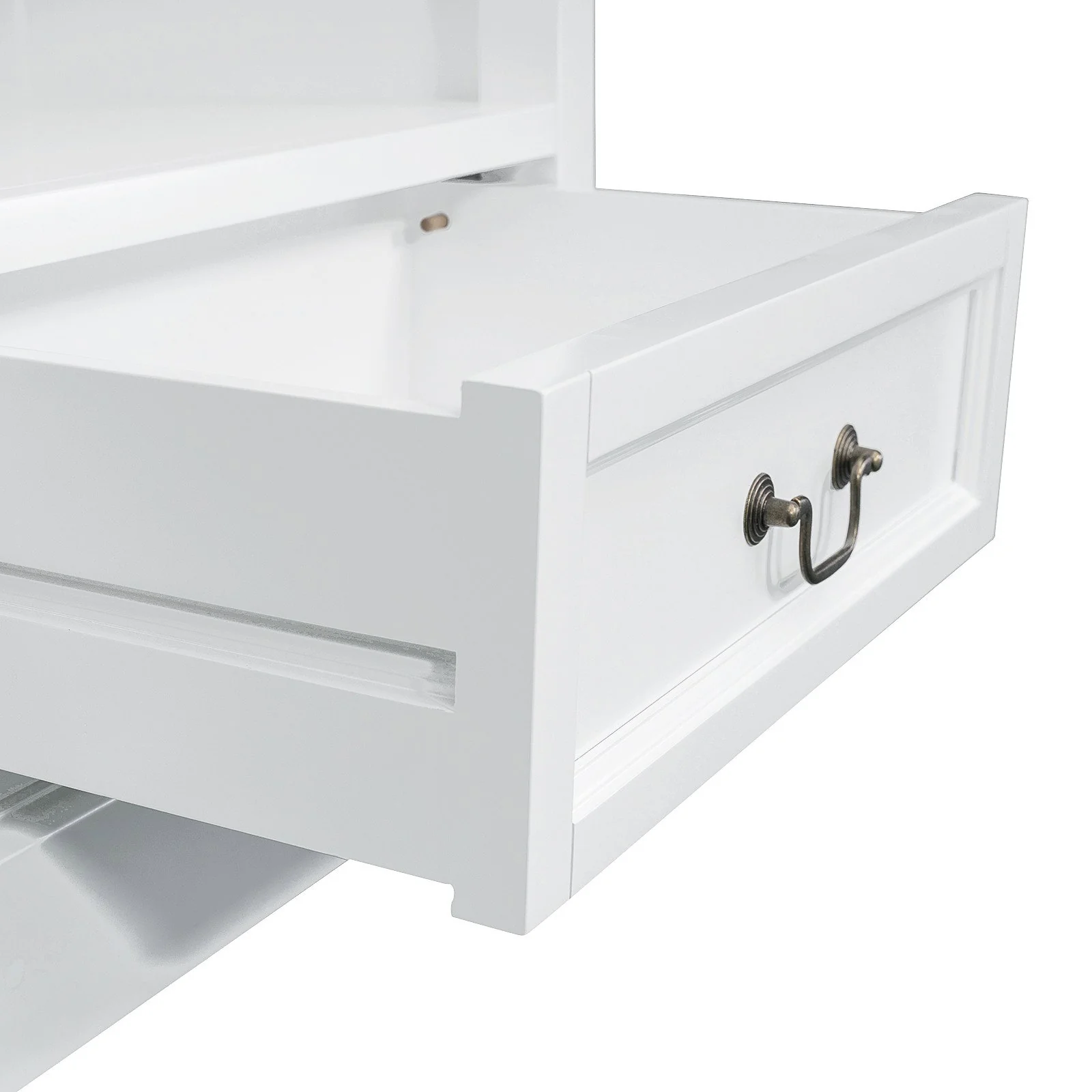 Hamptons Sorrento 2 Drawer Open Library Bookcase - Image 11