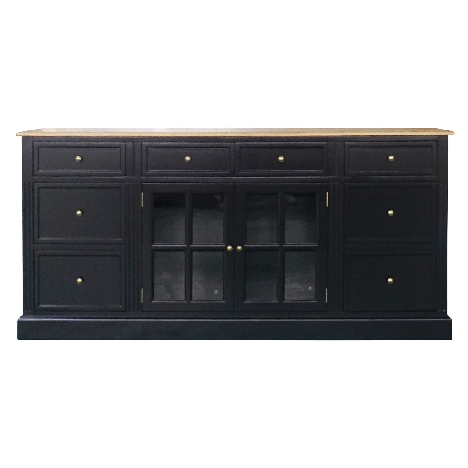 Hamptons Sorrento 2 Glass Door Sideboard Buffet - Image 14