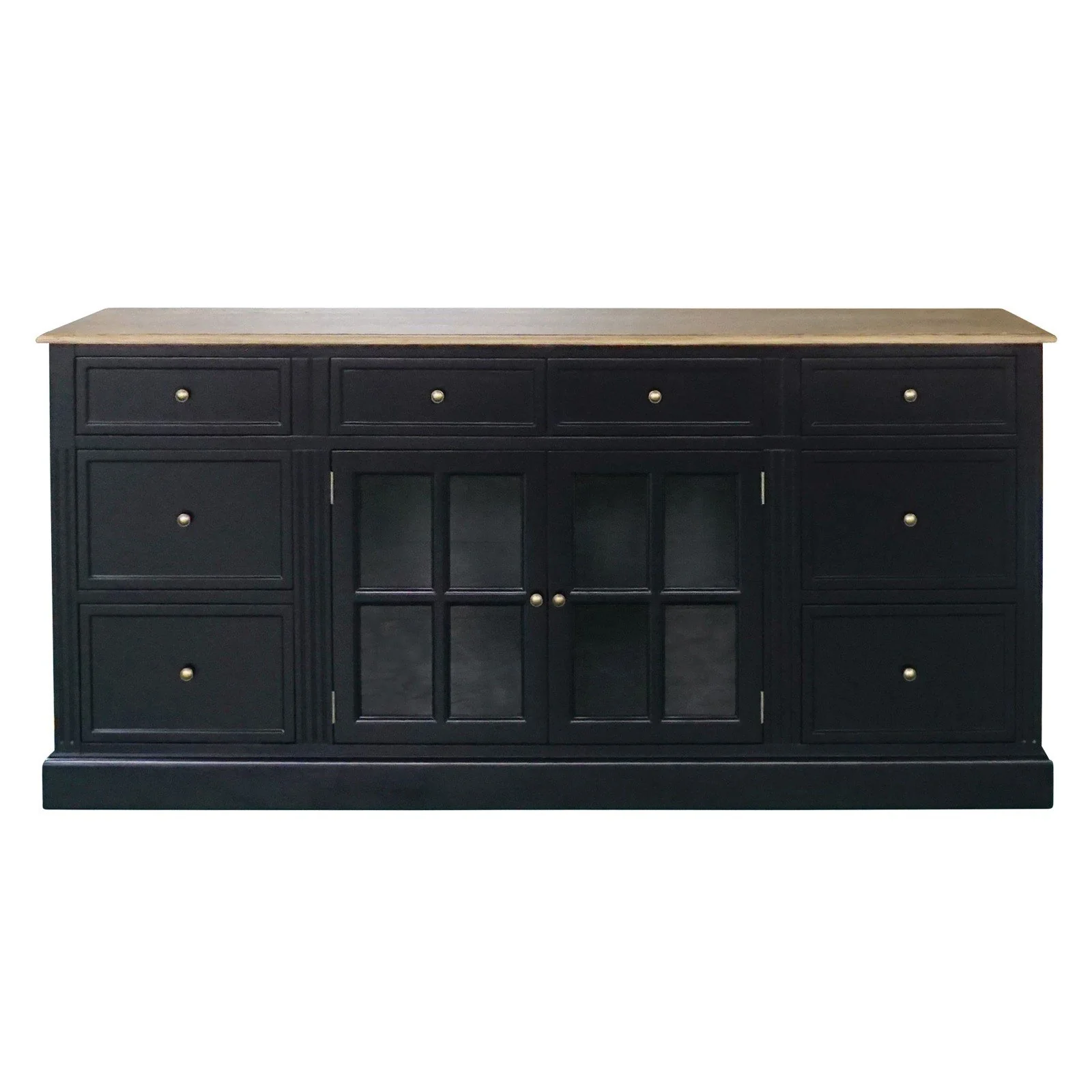 Hamptons Sorrento 2 Glass Door Sideboard Buffet - Image 16