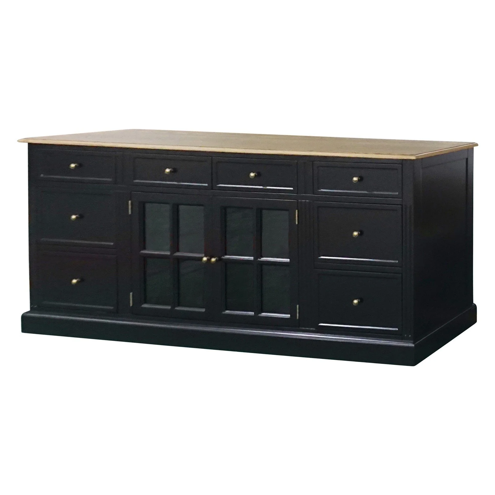 Hamptons Sorrento 2 Glass Door Sideboard Buffet - Image 17
