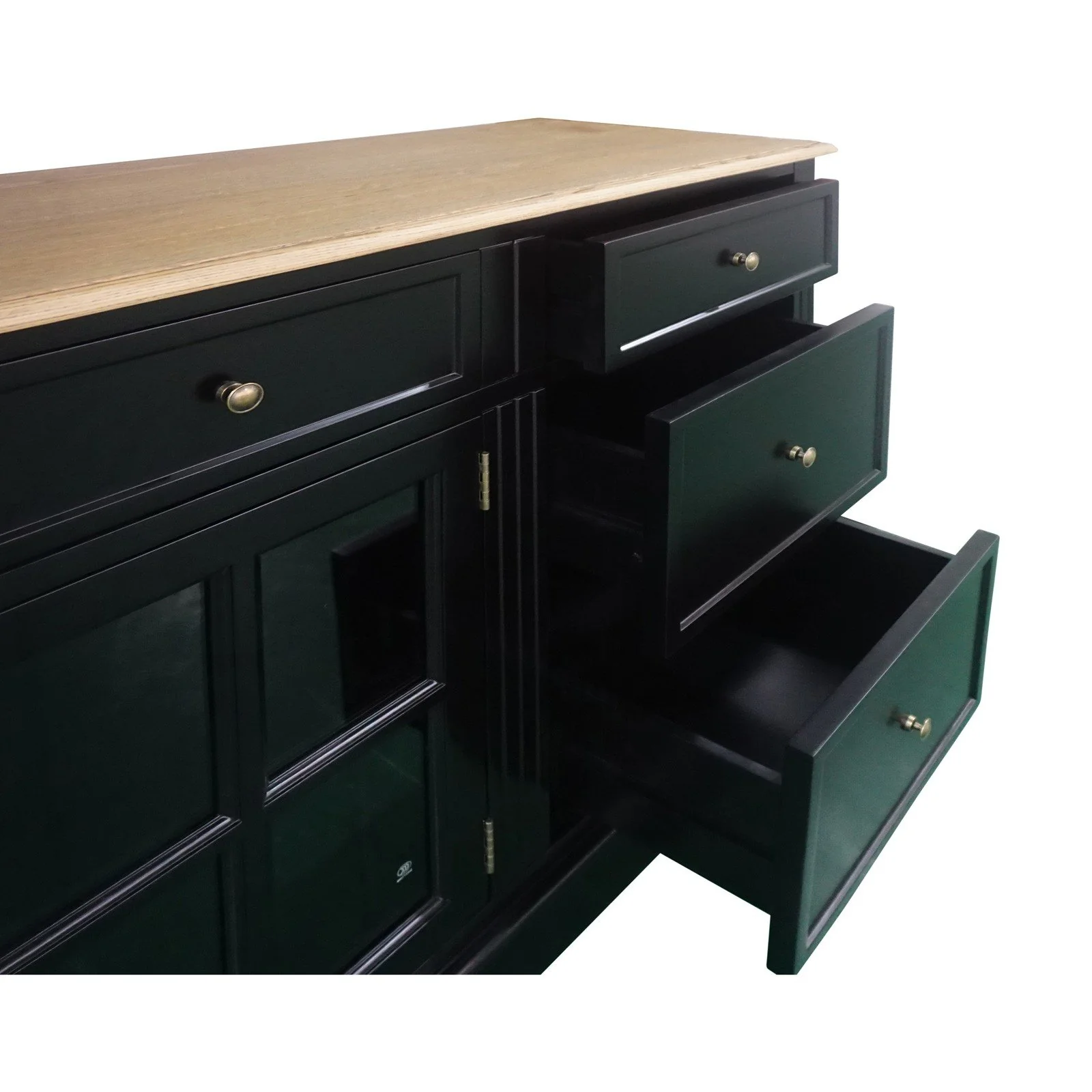 Hamptons Sorrento 2 Glass Door Sideboard Buffet - Image 21