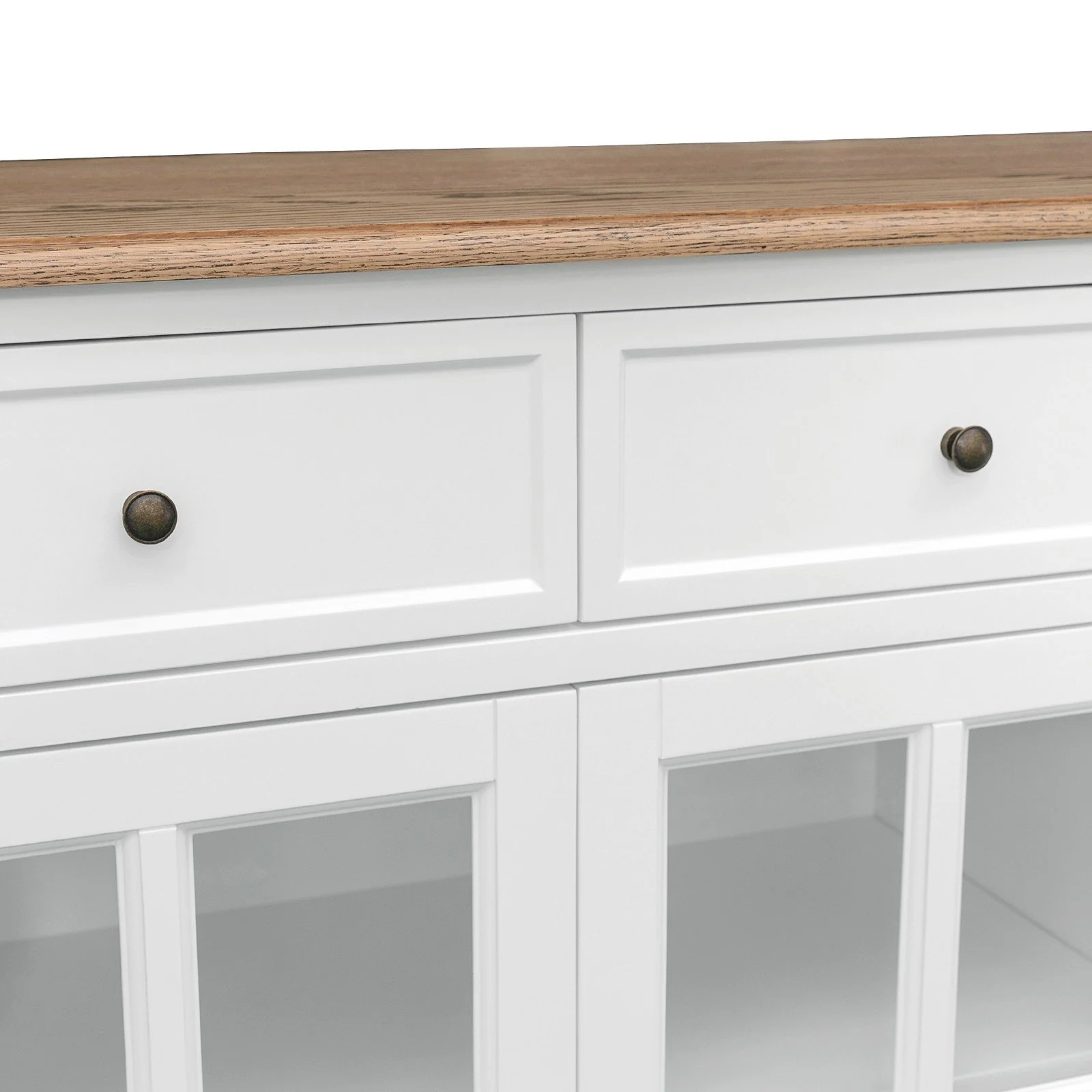 Hamptons Sorrento 2 Glass Door Sideboard Buffet - Image 6