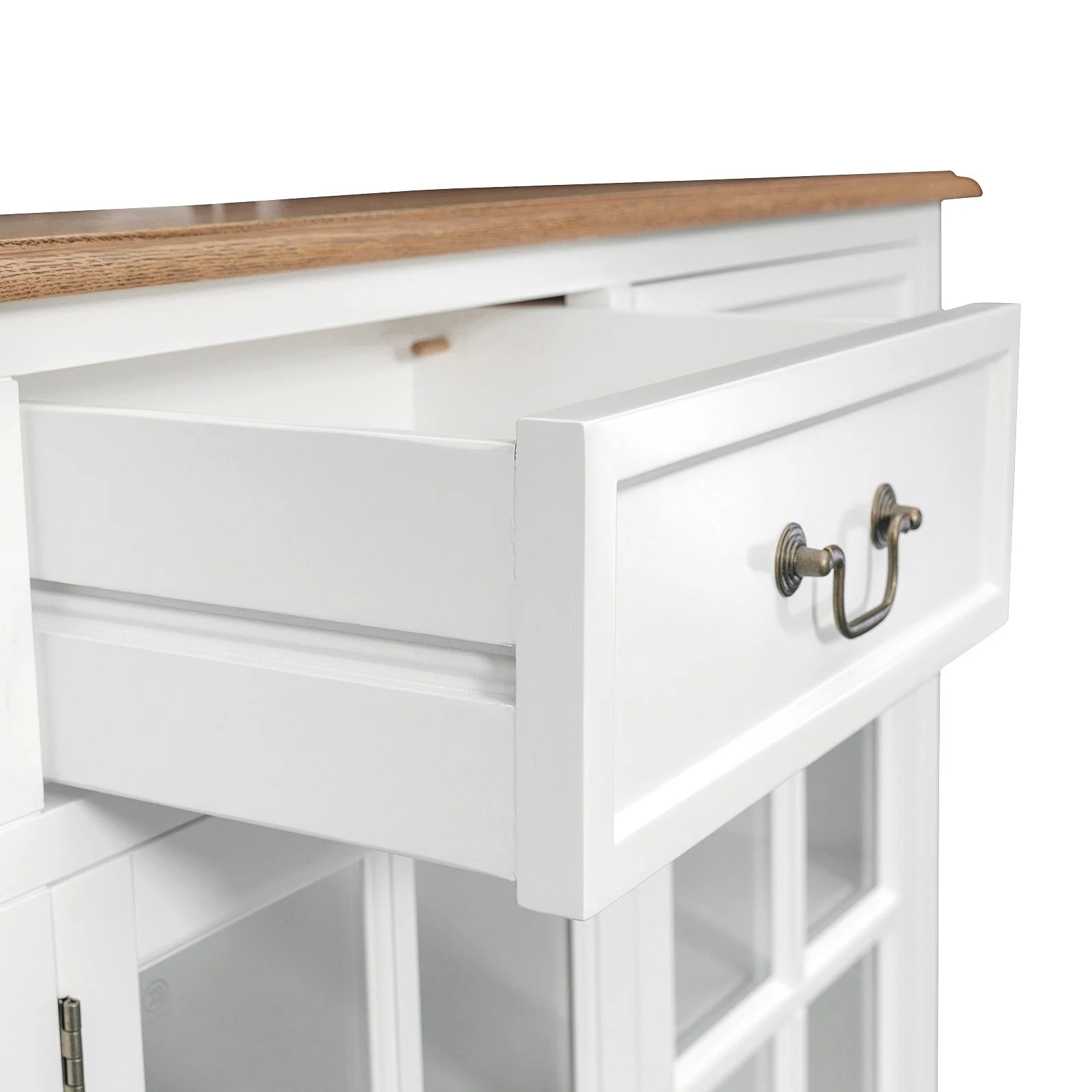 Hamptons Sorrento 4 Glass Door Sideboard Buffet - Image 20