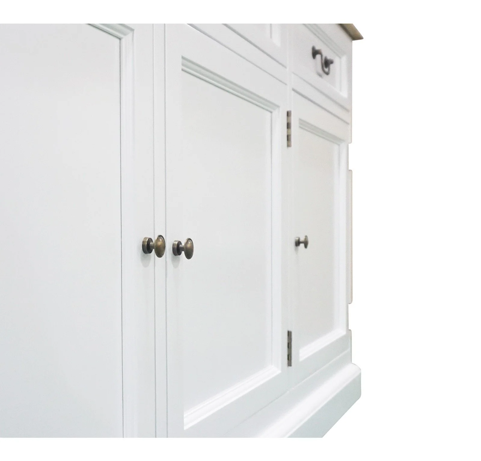 Hamptons Sorrento Buffet and Hutch Glass Display Bookcase - Image 4