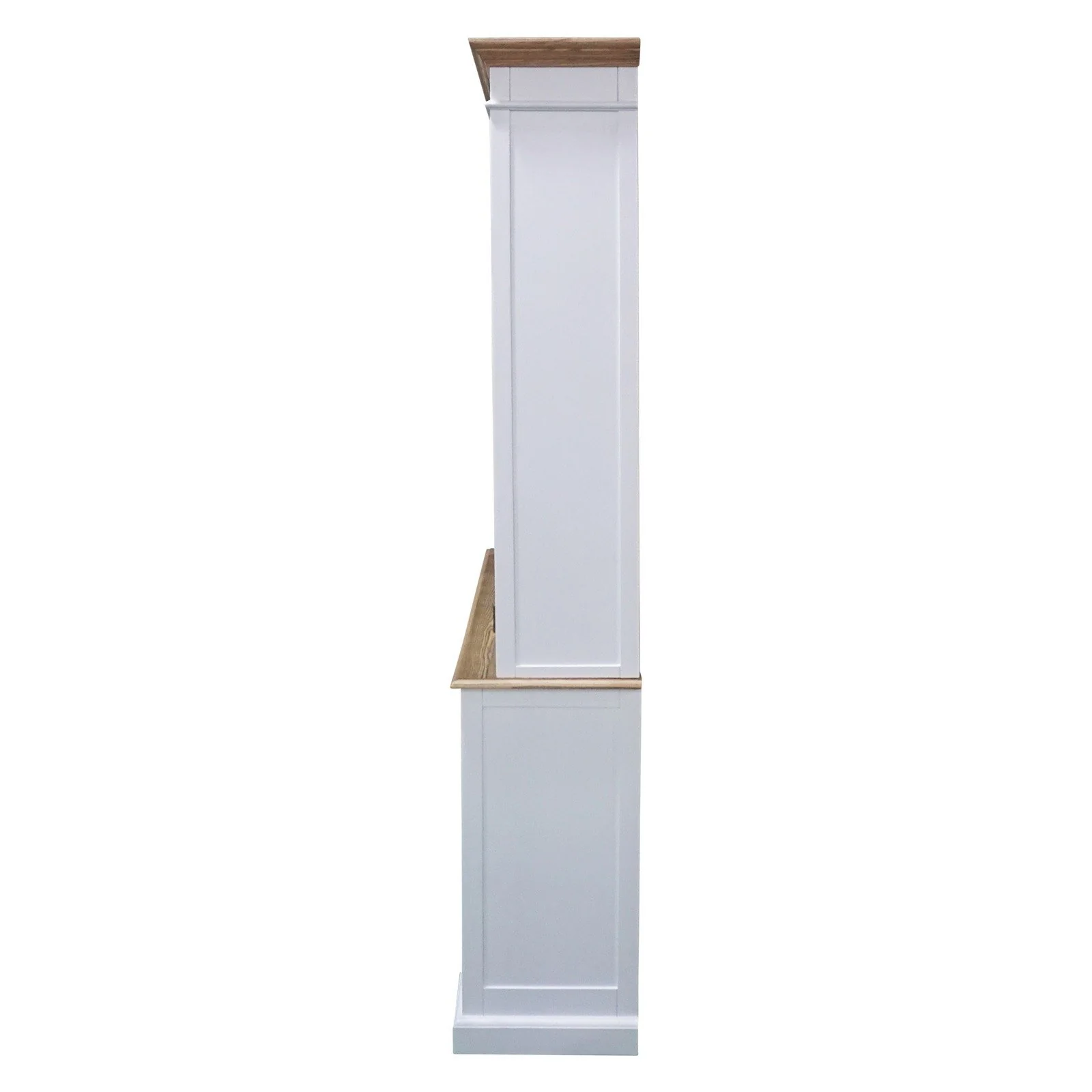 Hamptons Sorrento Buffet and Hutch Glass Display Bookcase - Image 9