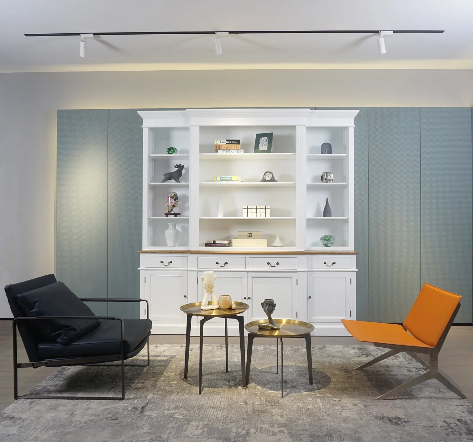 Hamptons Sorrento Buffet and Hutch Sideboard Bookcase Cabinet - Image 32