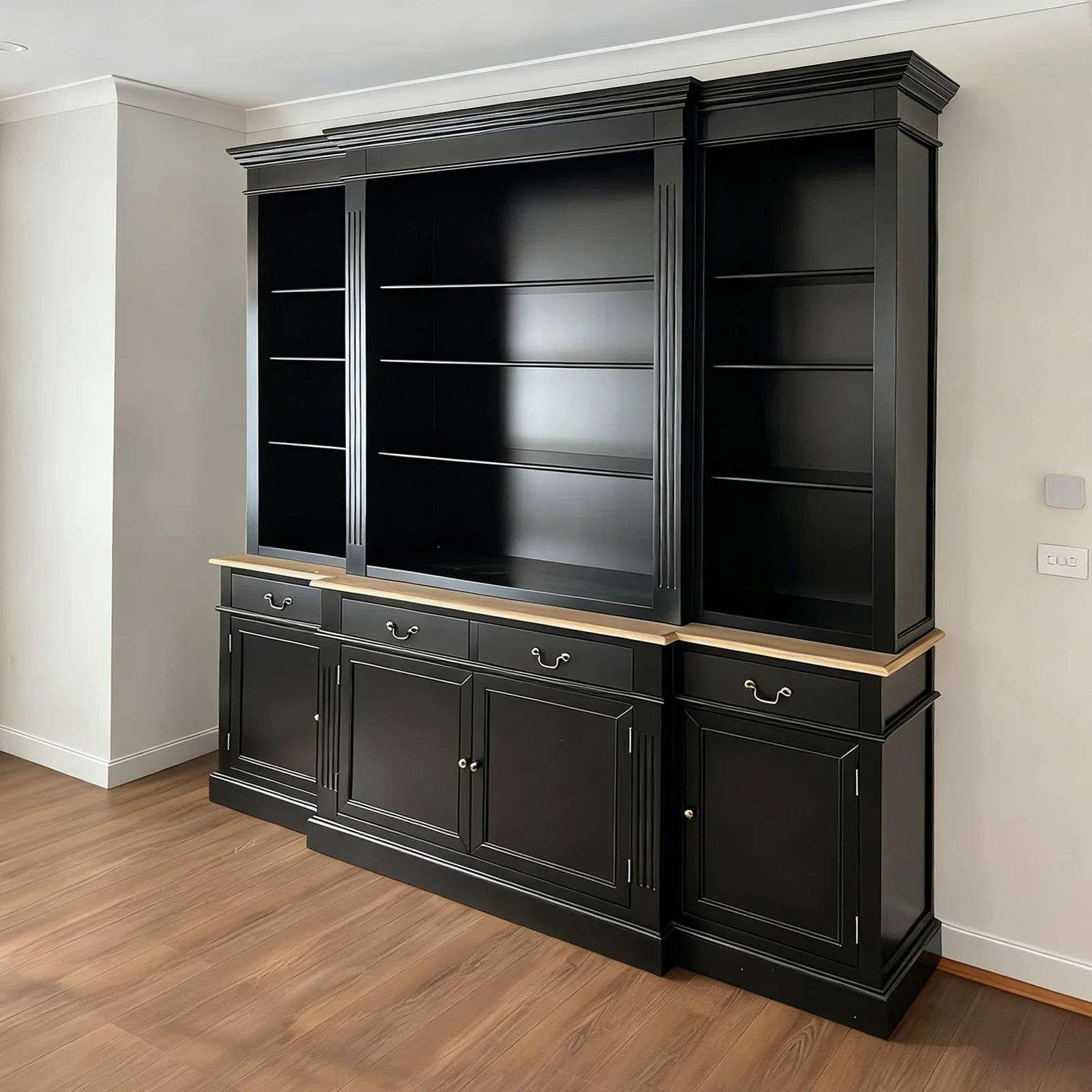 Hamptons Sorrento Buffet and Hutch Sideboard Bookcase Cabinet - Image 33