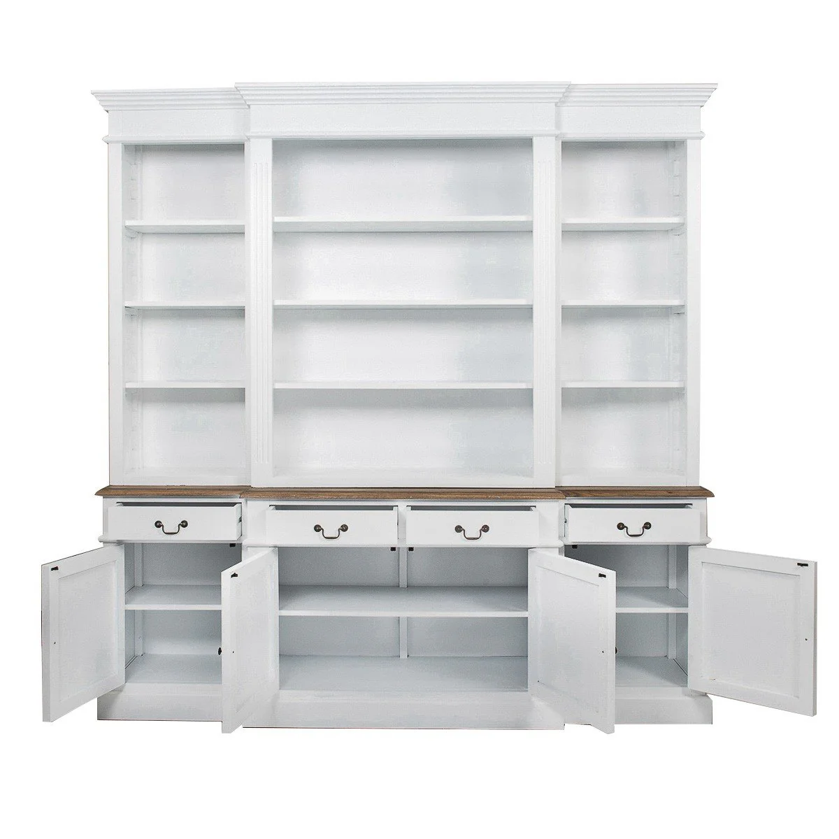 Hamptons Sorrento Buffet and Hutch Sideboard Bookcase Cabinet - Image 4