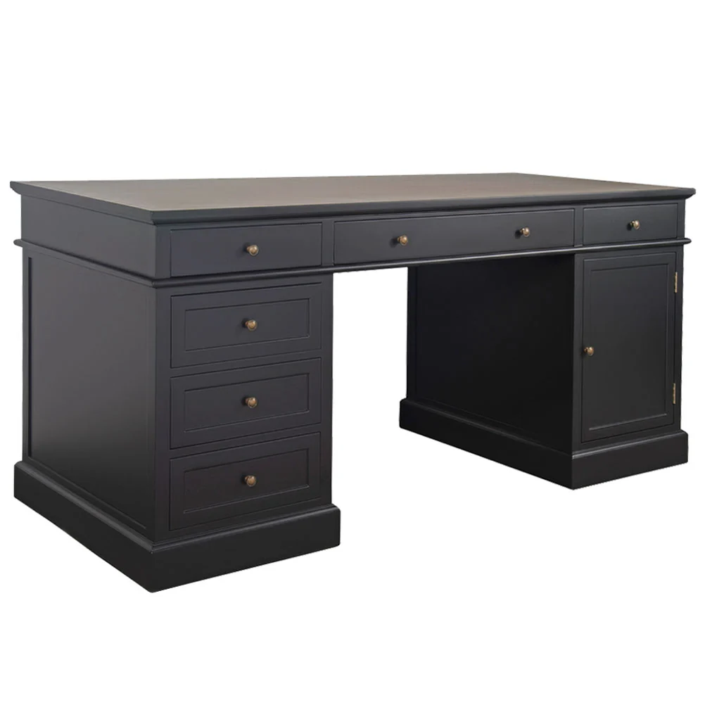 Hamptons Halifax 180cm Timber Executive Desk - Image 18