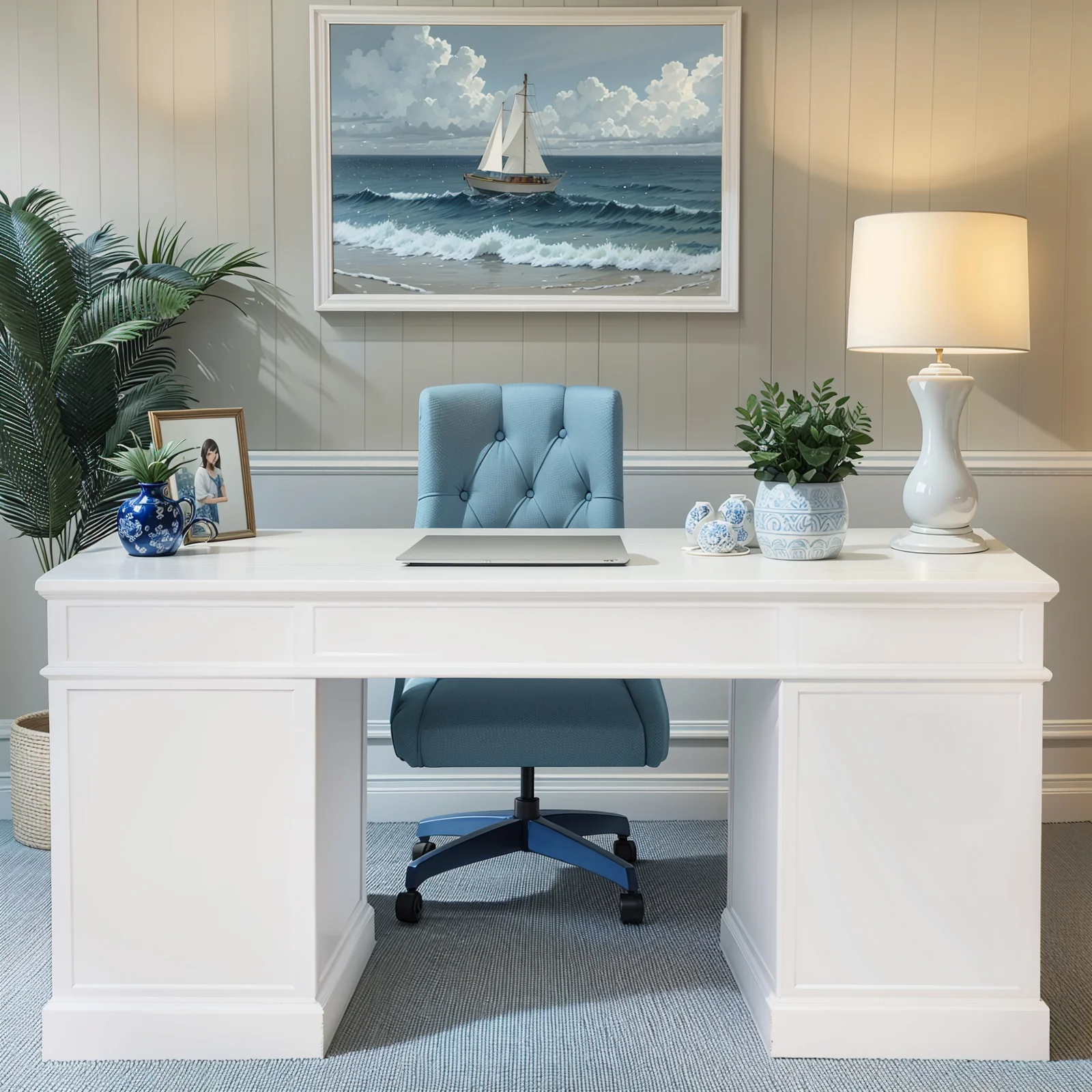 Hamptons Halifax 180cm Timber Executive Desk - Image 29