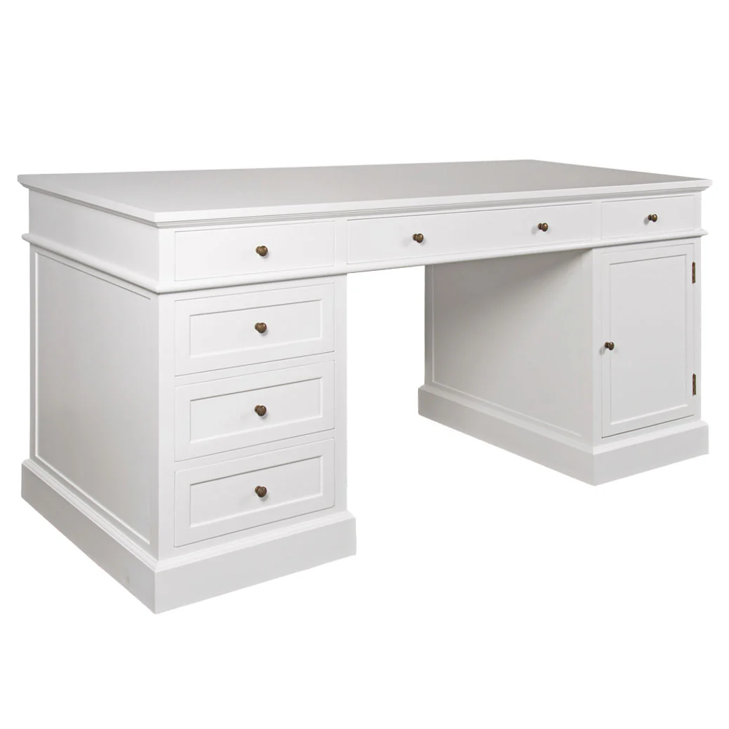 Hamptons Halifax 180cm Timber Executive Desk - Image 30