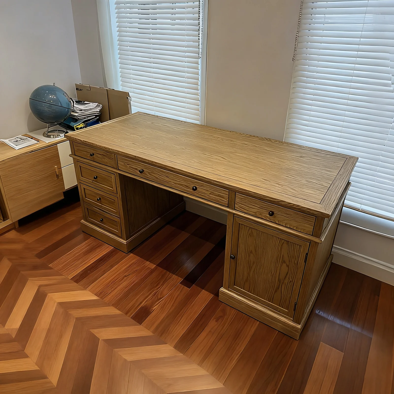 Hamptons Halifax 180cm Timber Executive Desk - Image 40